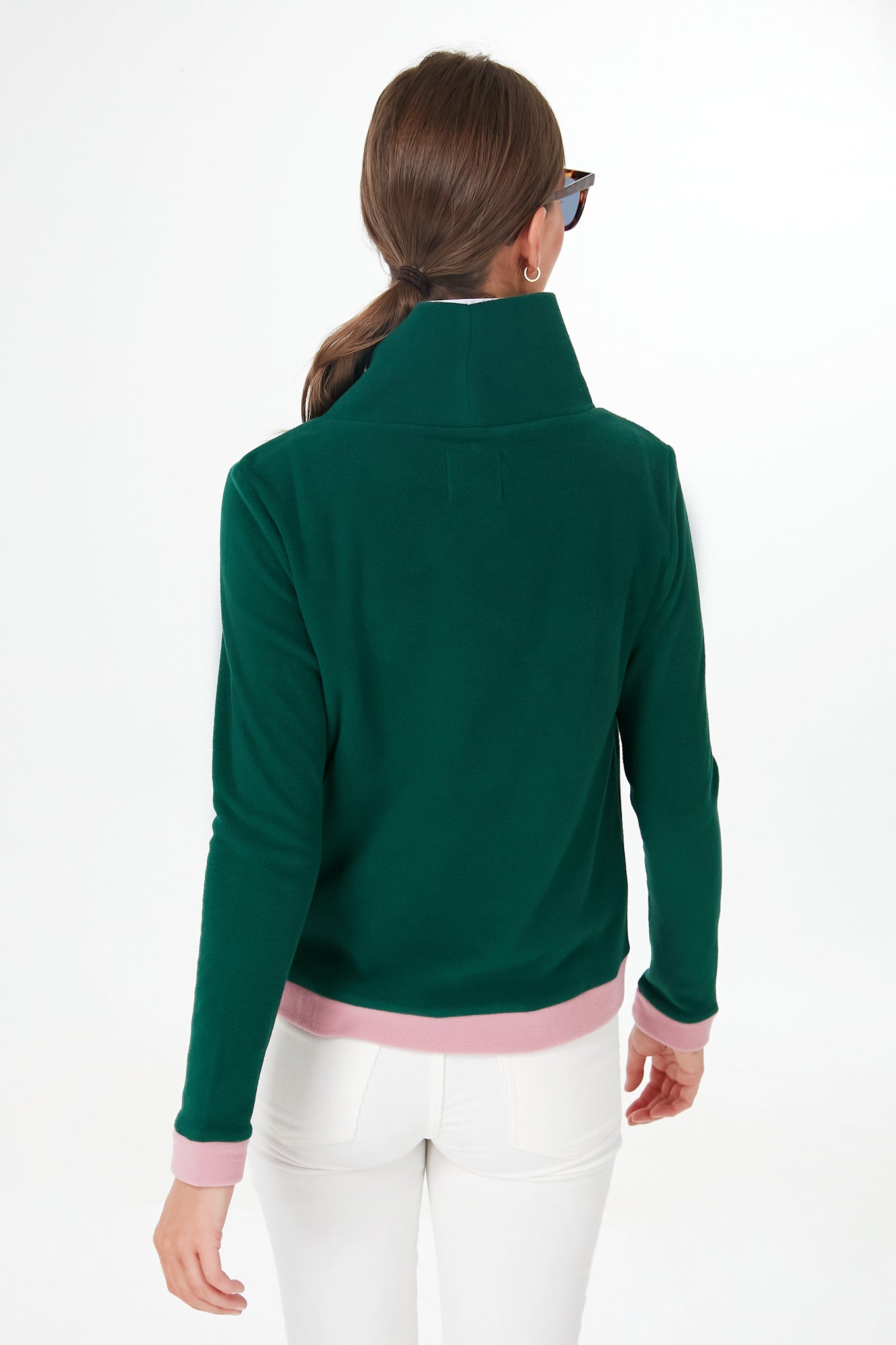 Exclusive Hunter Green Mauve Colorblock Park Slope-Beilave