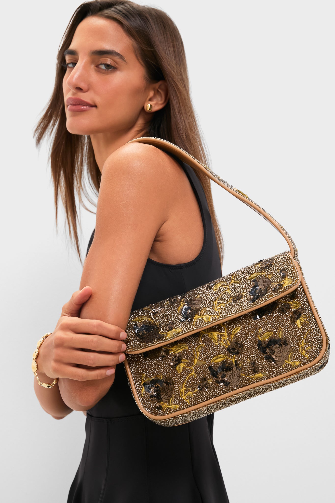 Vintage Floral Tommy Beaded Bag-Beilave