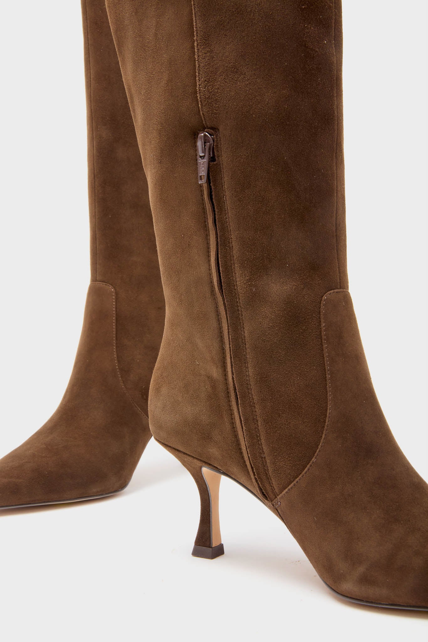 Chocolate Suede Mira Boots-Beilave