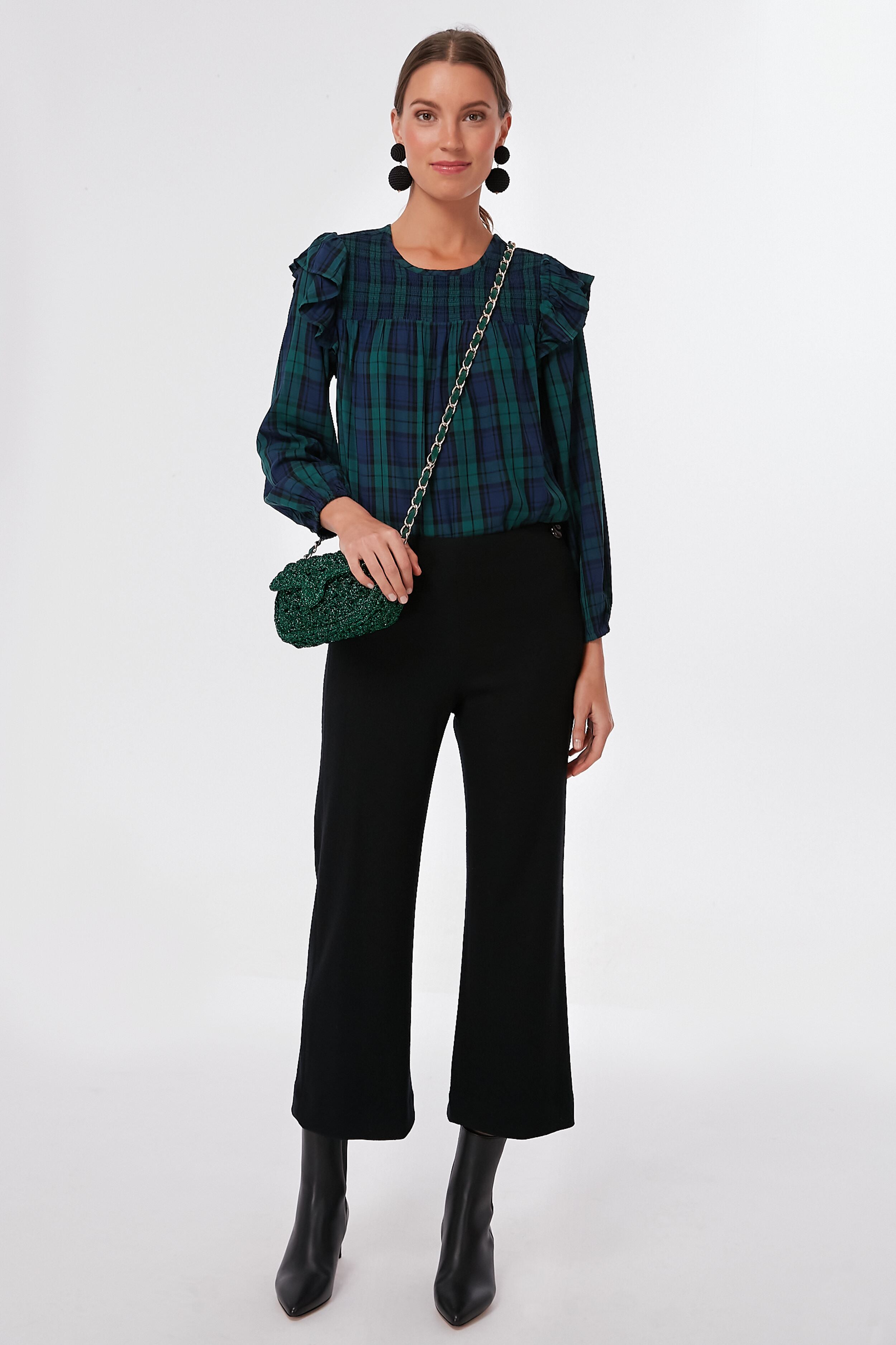 Green Woven Shoulder Bag-Beilave