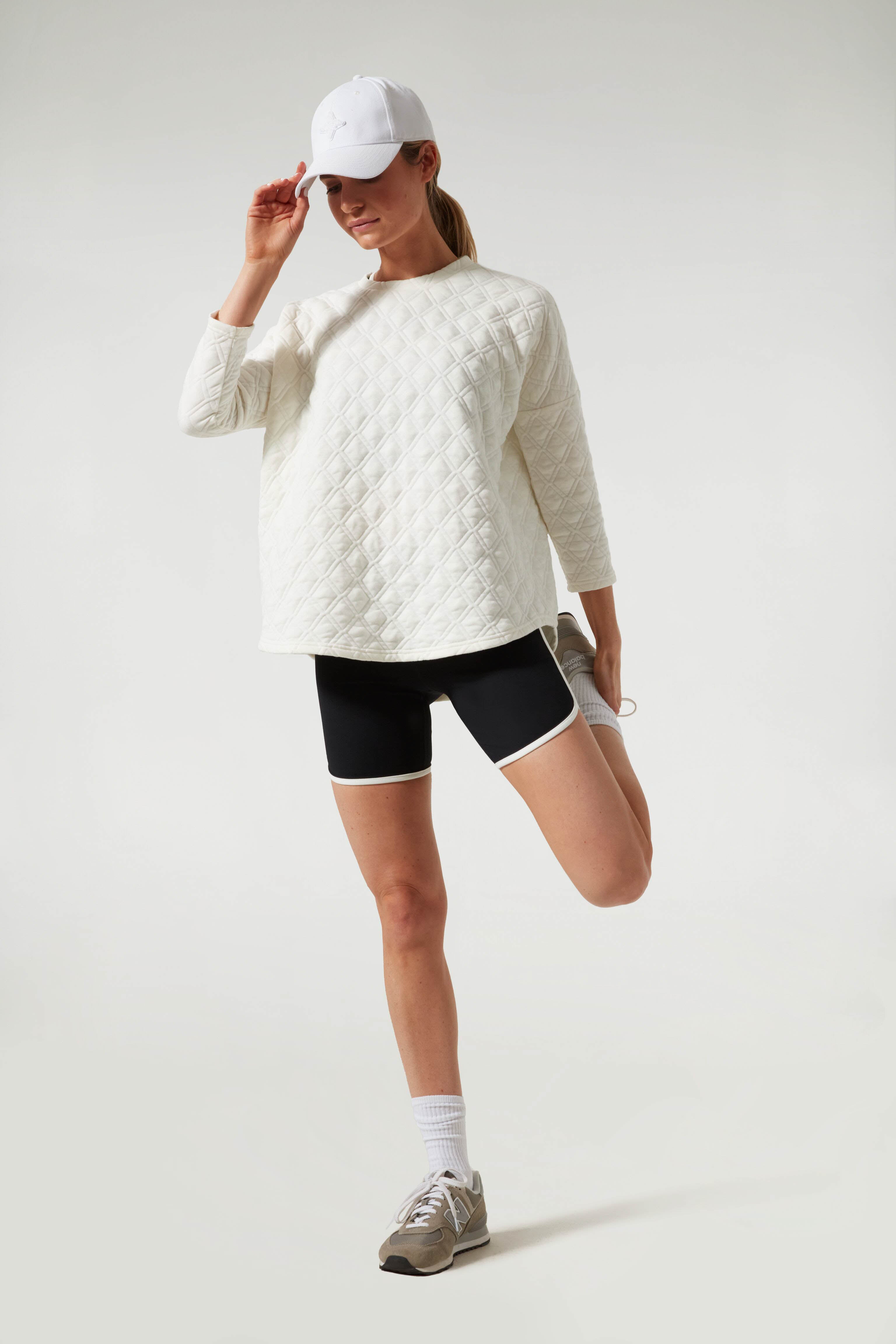 White Ally Swing Sweatshirt-Beilave