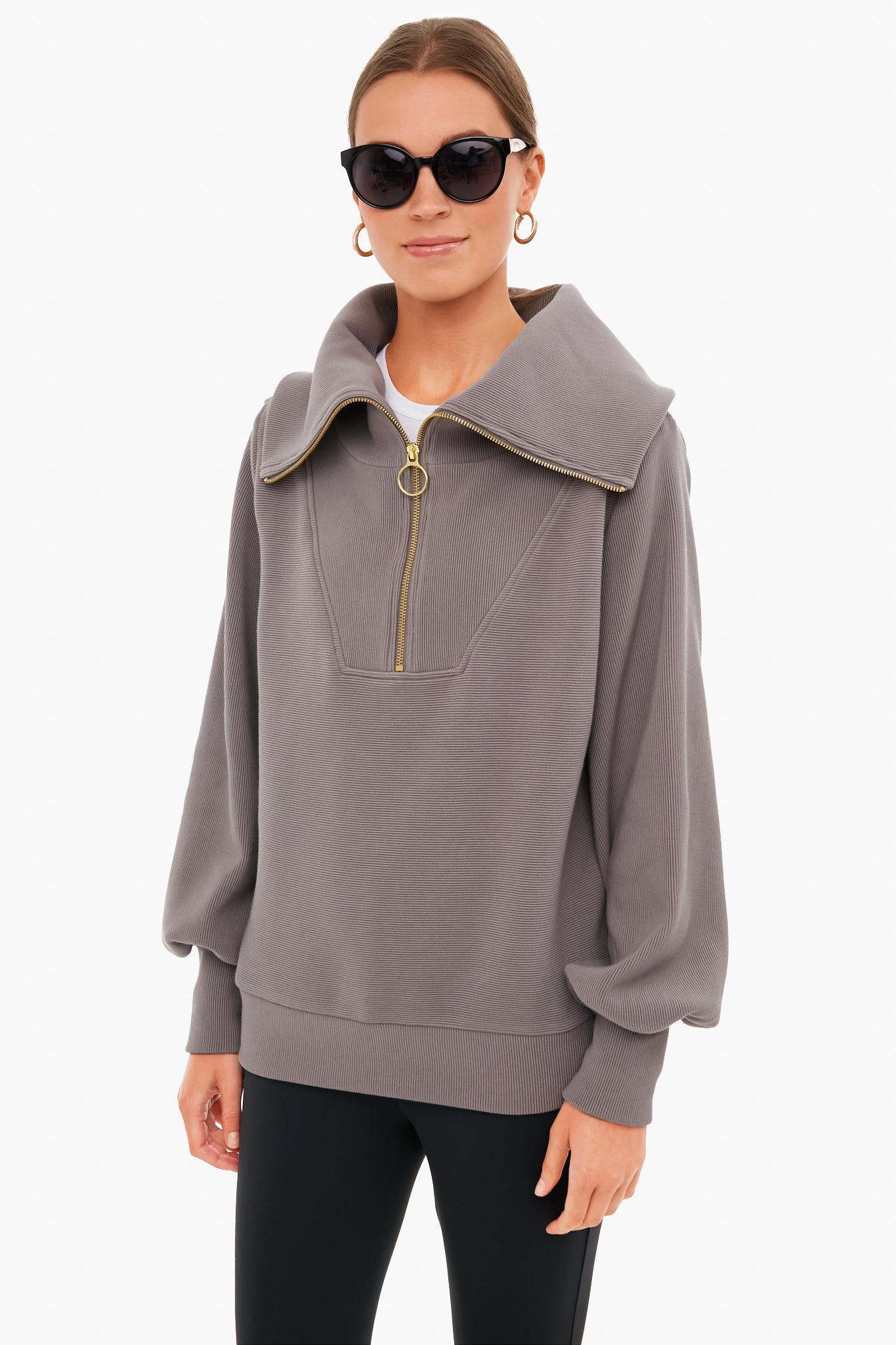 Deep Charcoal Vine Half Zip-Beilave