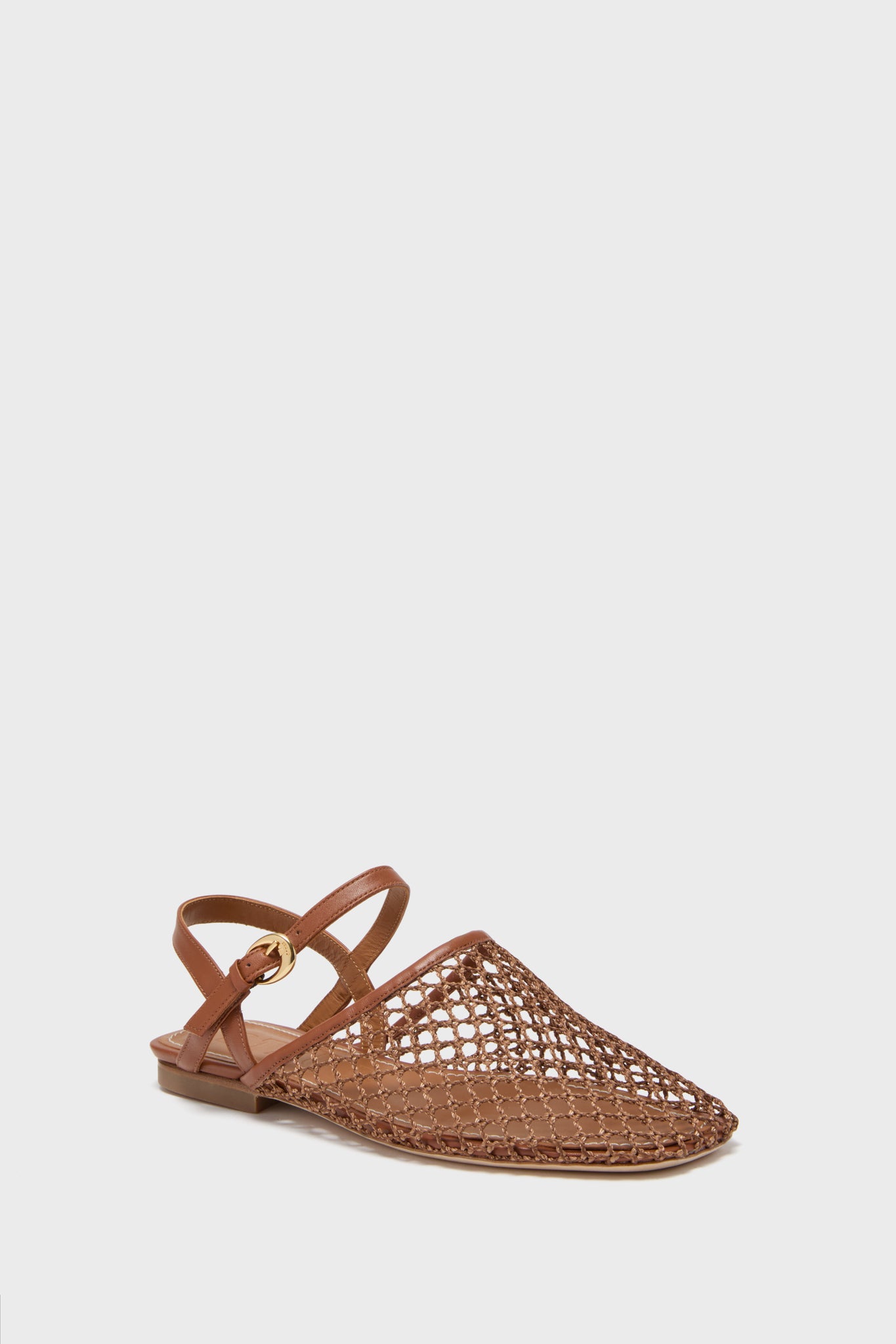 Tan Netting Rete Sandal-Beilave