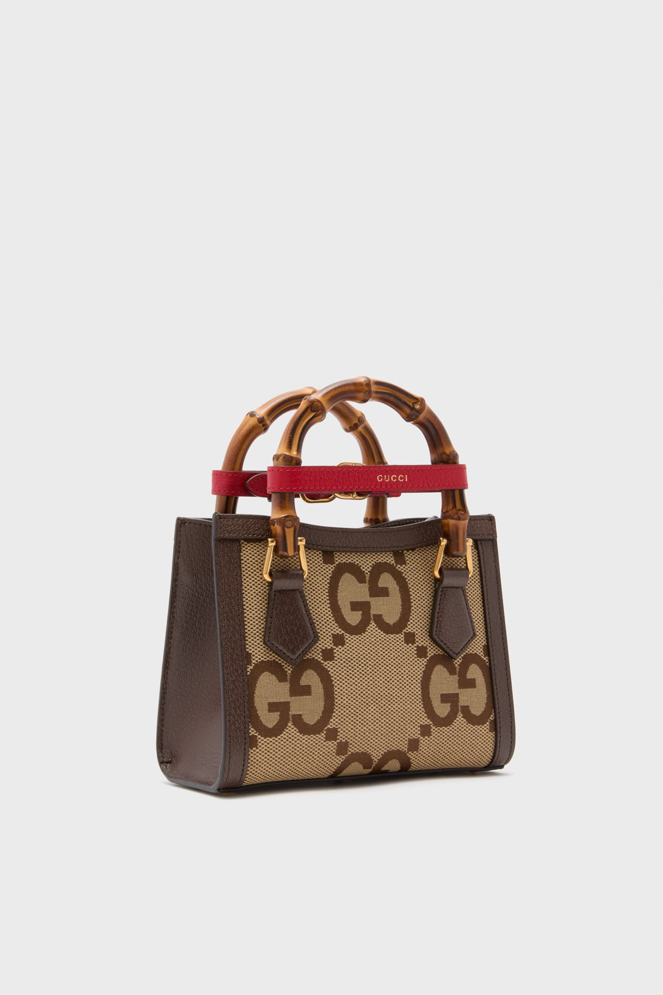 Gucci Beige Brown Canvas Shoulder Bag-Beilave