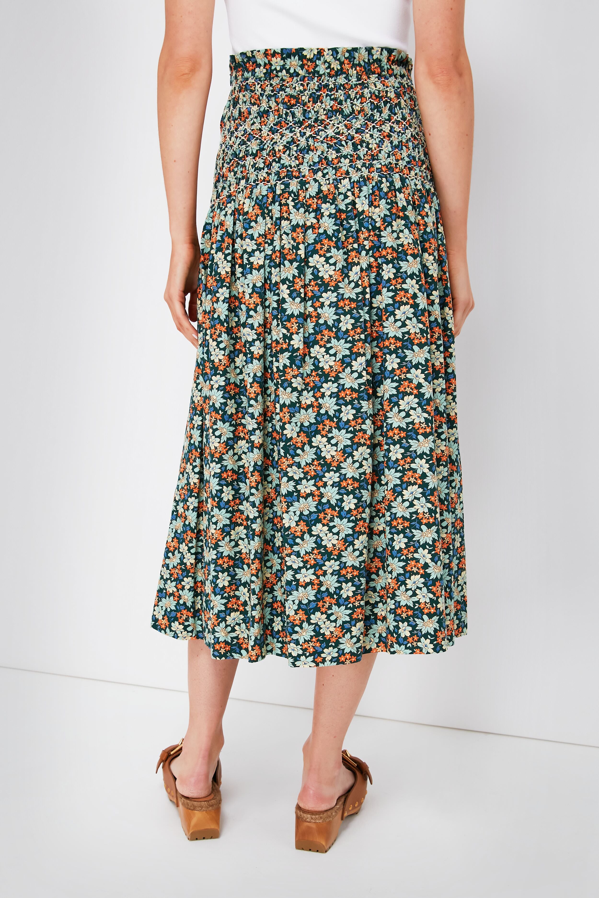 Forrest Floral Peggy Skirt-Beilave