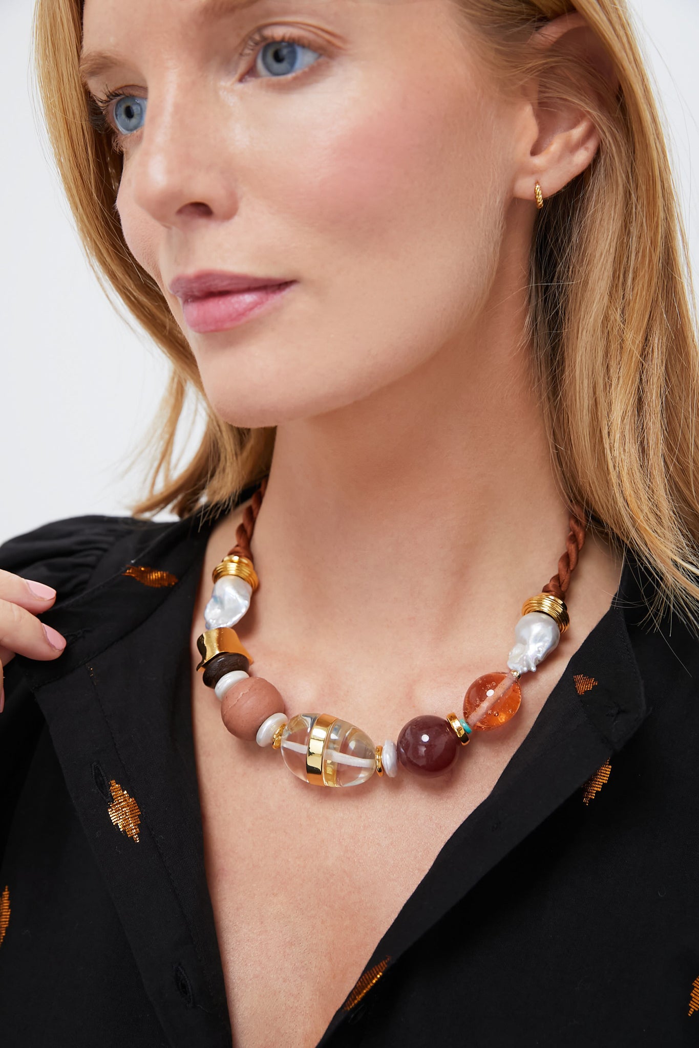 Terra Glass Beach Necklace-Beilave