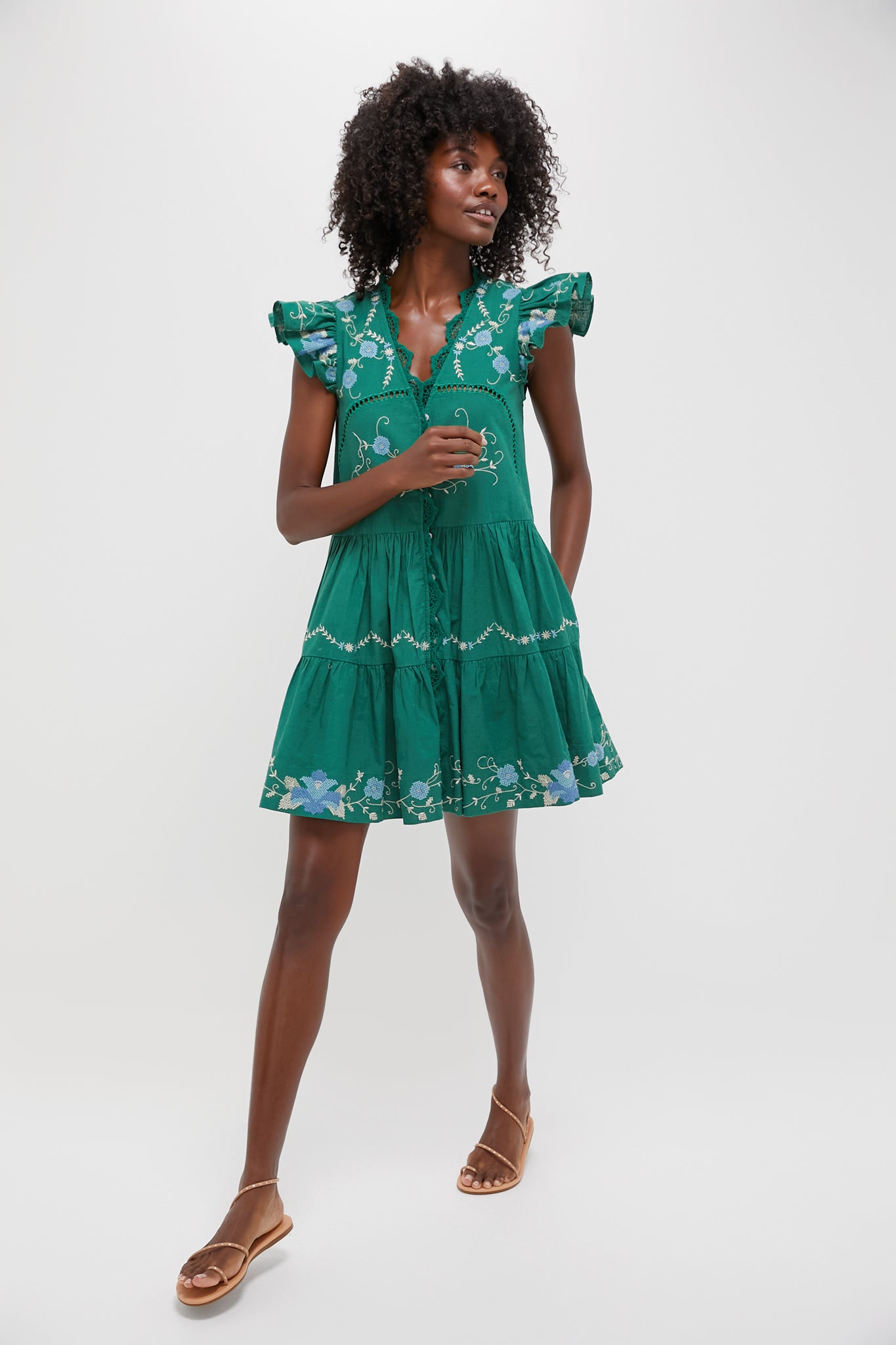 Exclusive Green Vesna Tunic Dress-Beilave