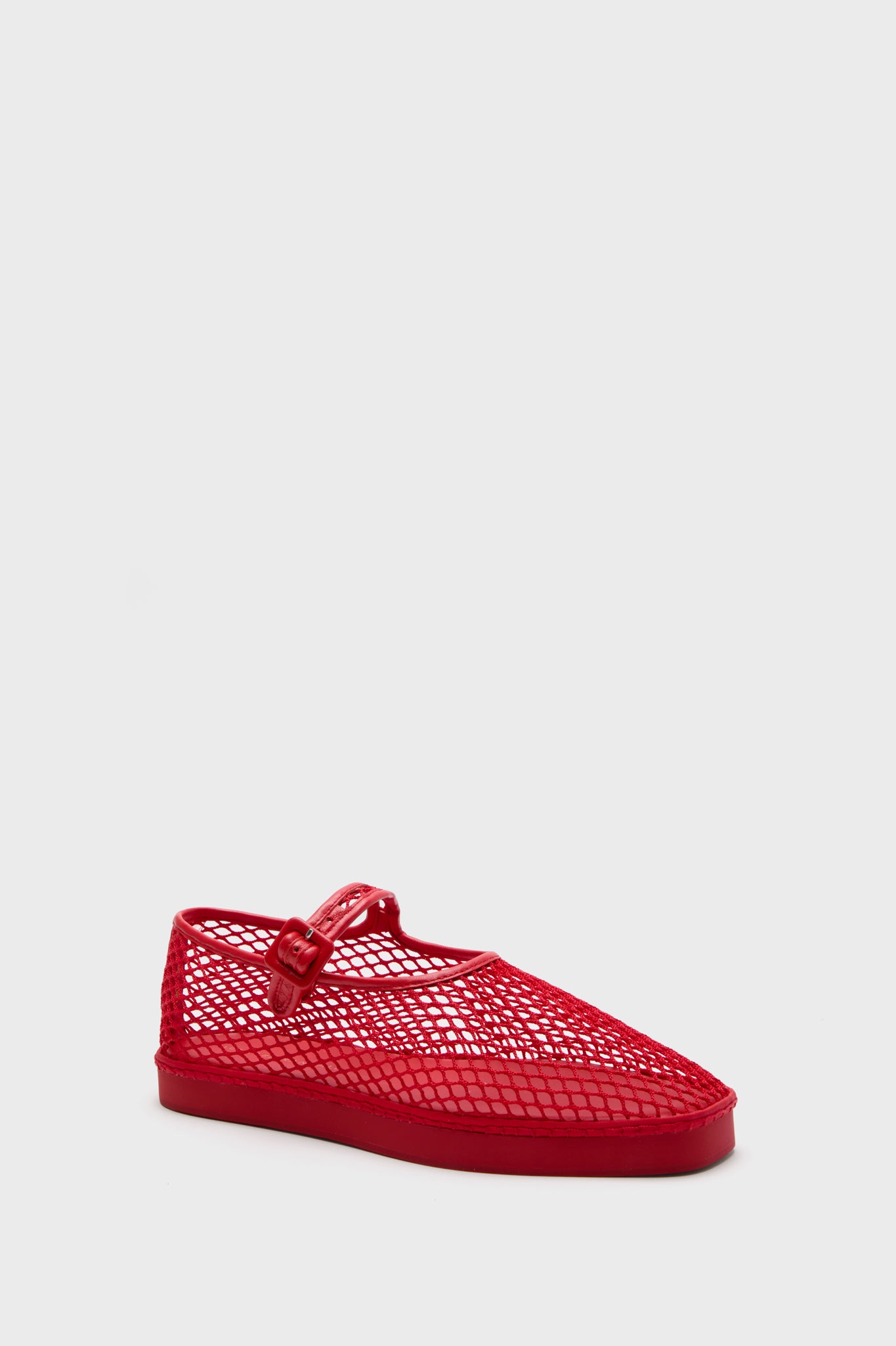 Red Netted Mesh Rita Mary Janes-Beilave