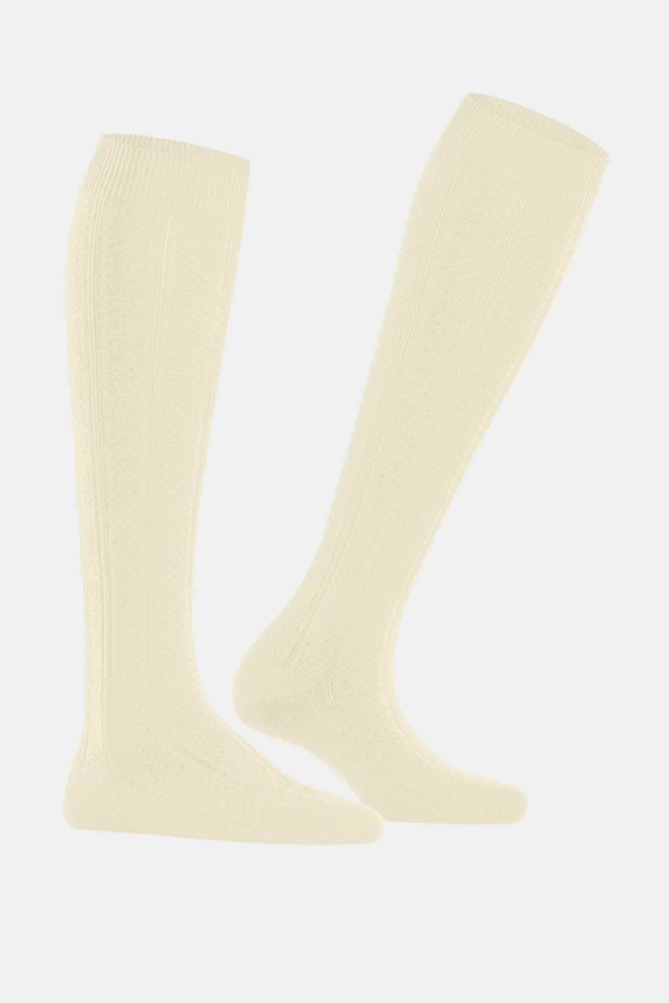 Off-White Needlepoint Knee High-Beilave