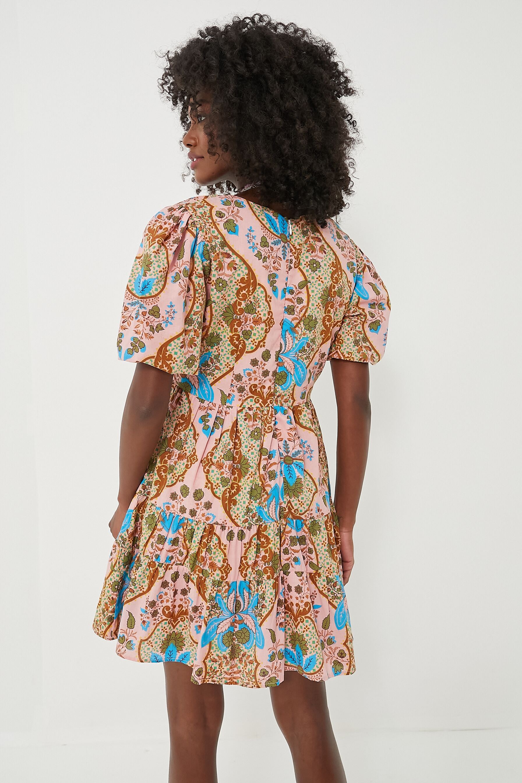 Peach Sloan Mini Dress-Beilave