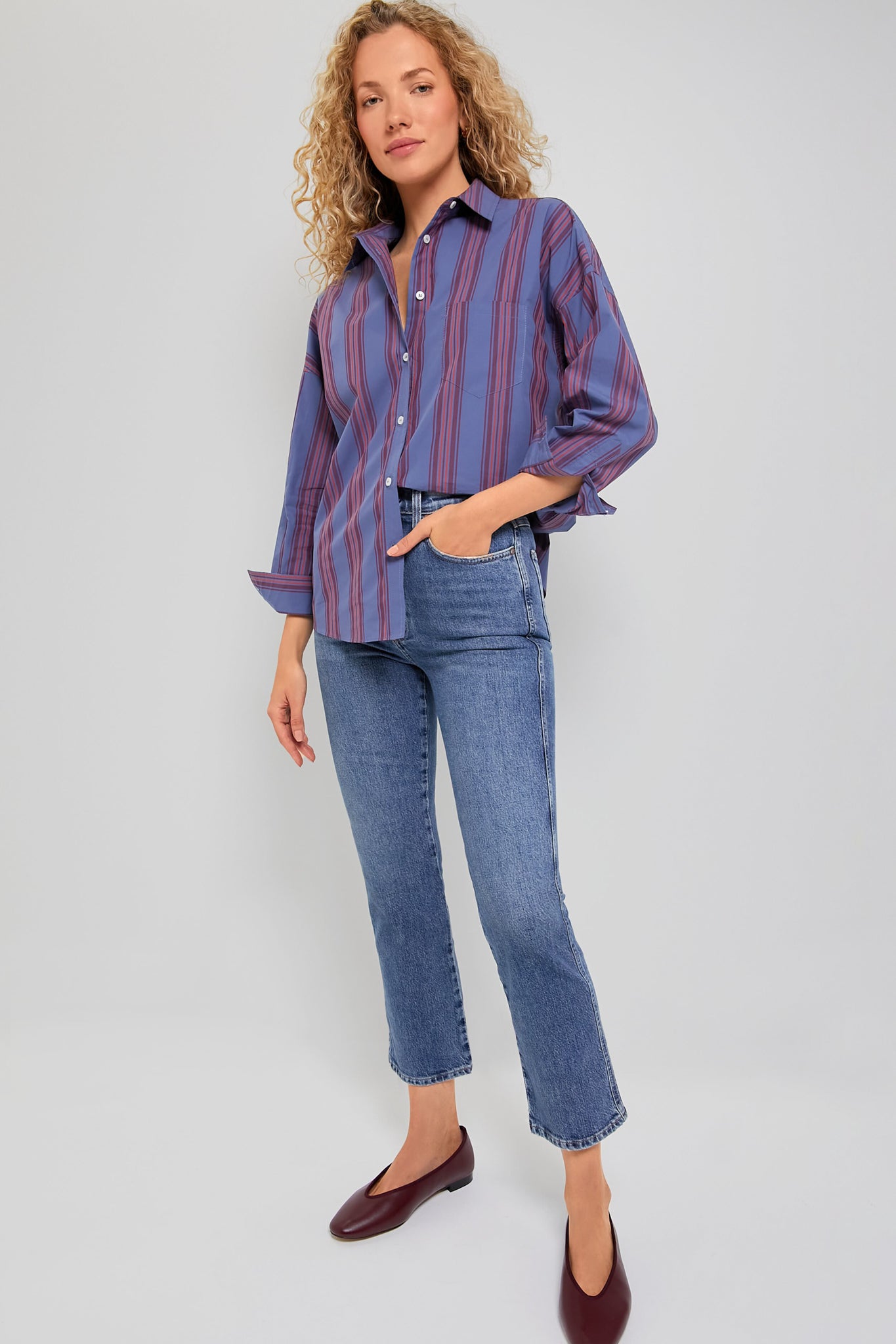 Indigo Chiara Classic Shirt-Beilave