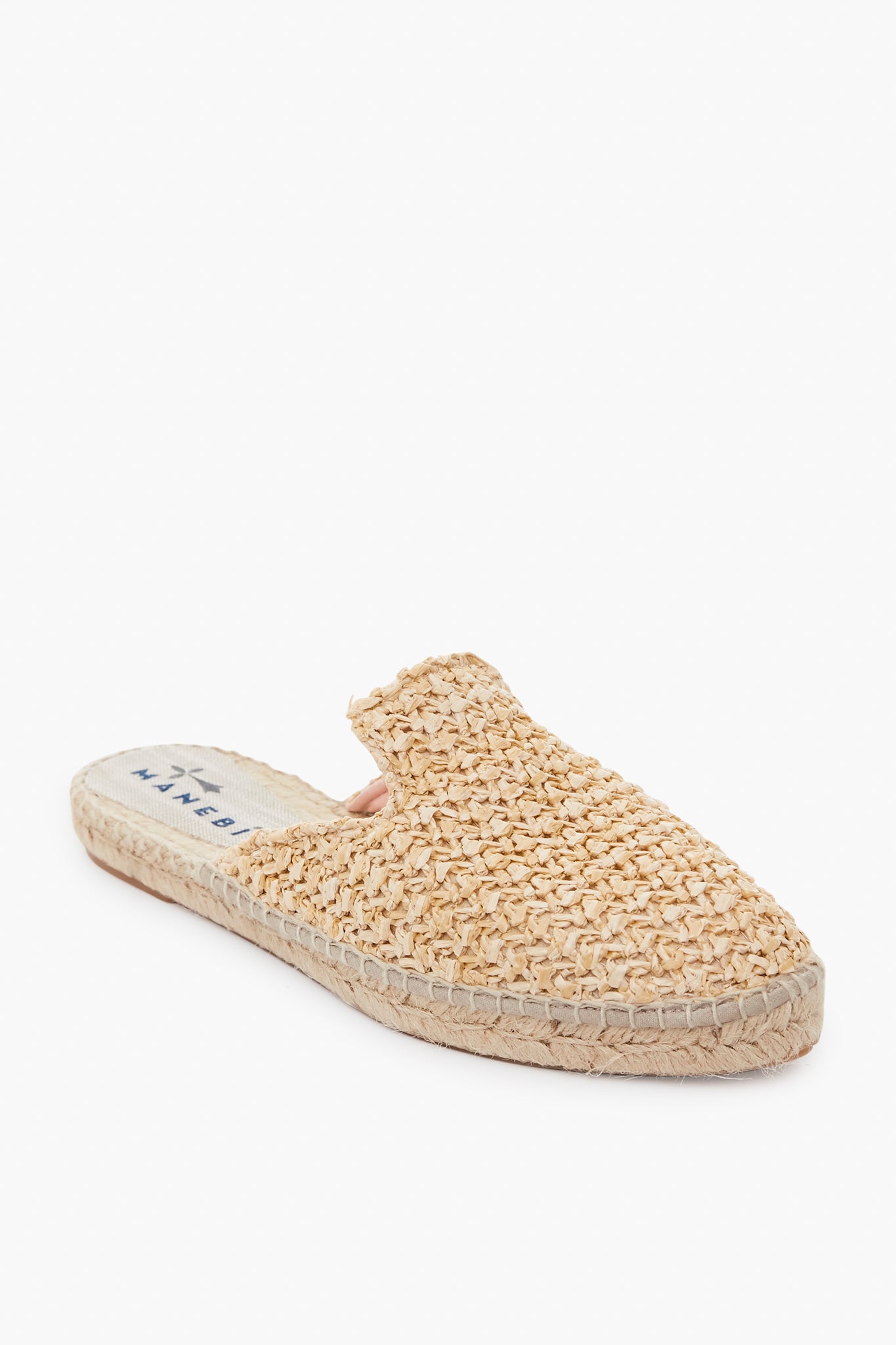Raffia Net Mules-Beilave