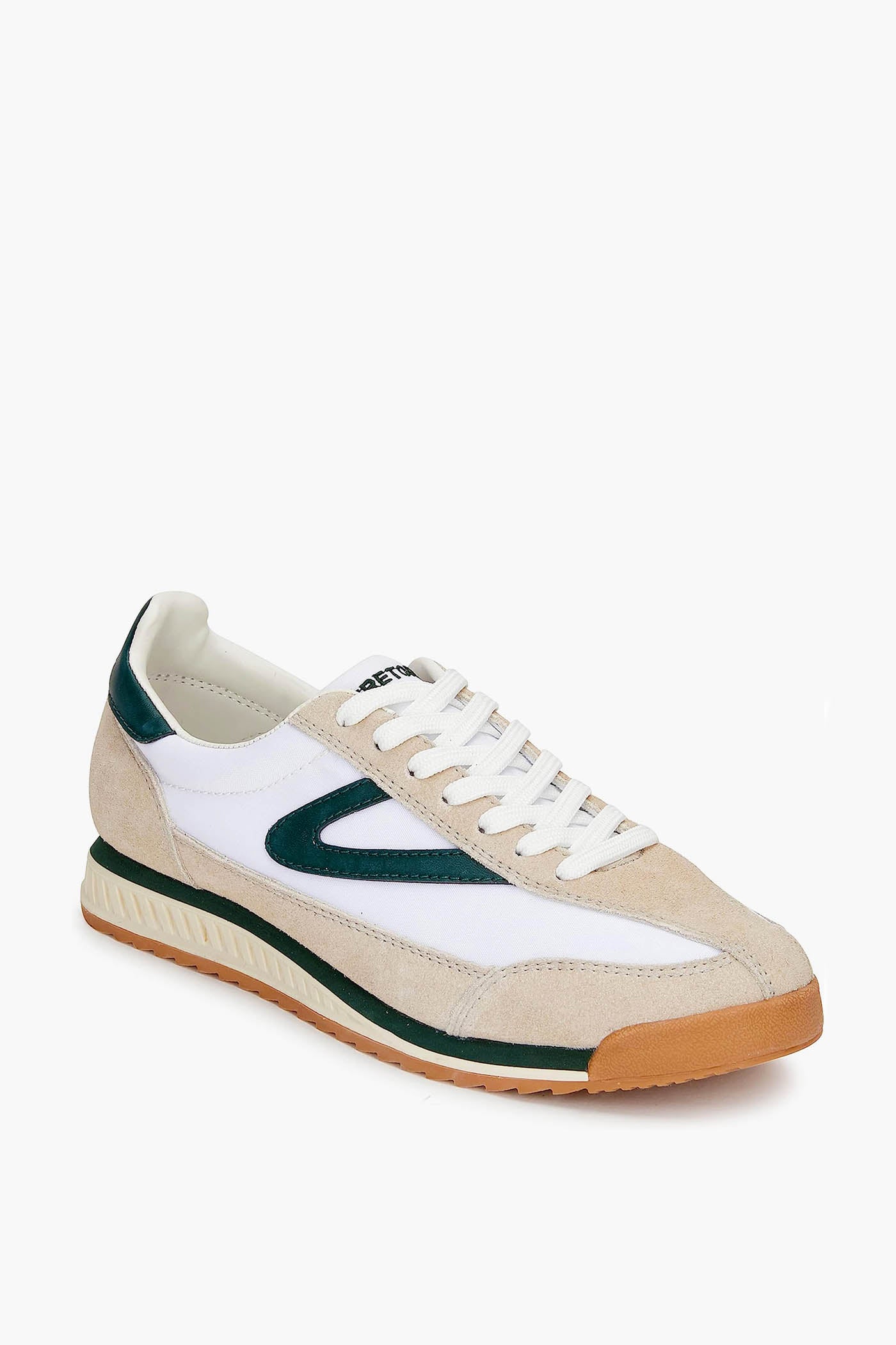 White and Green Rawlins Sneakers-Beilave