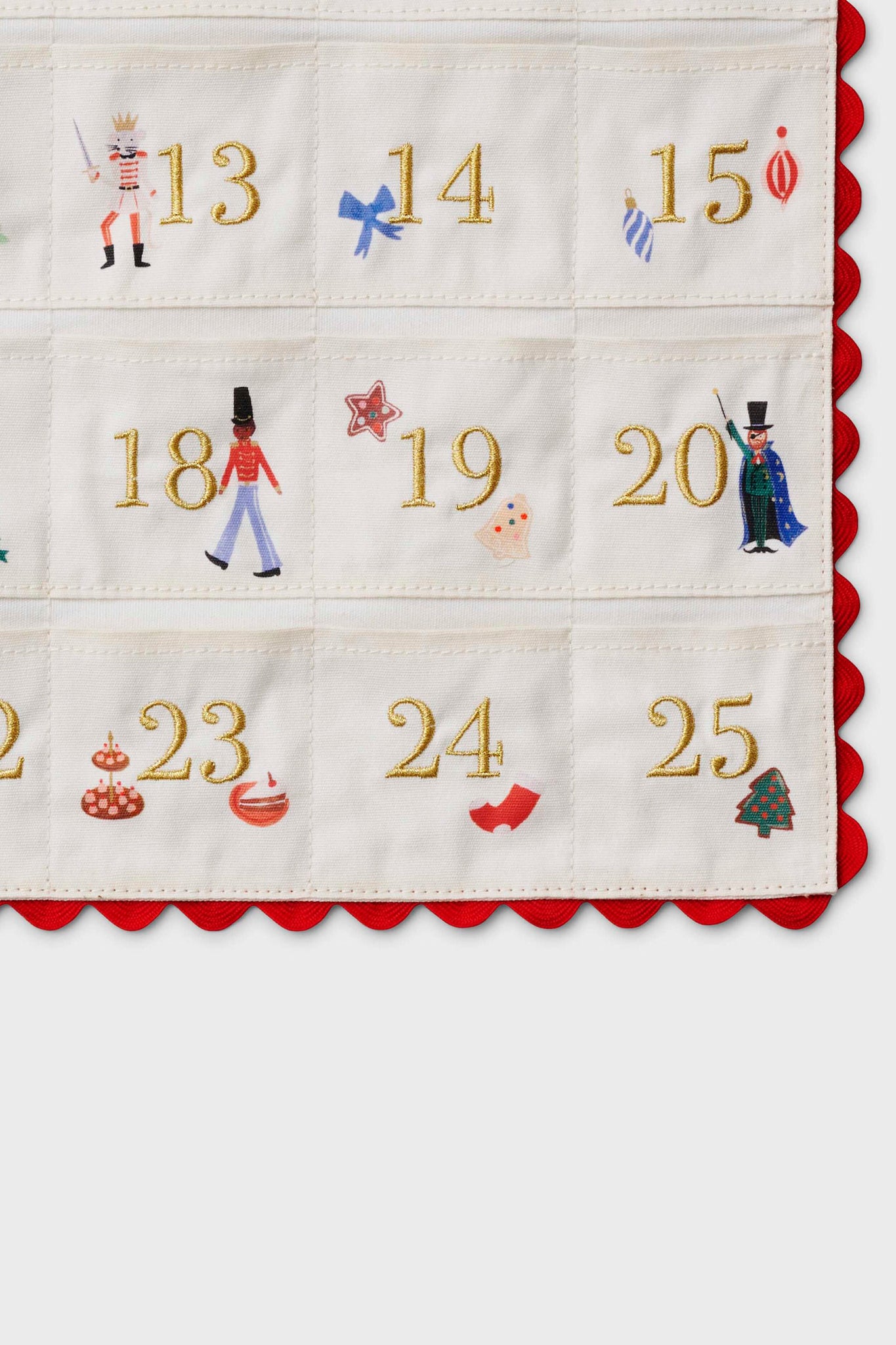 Embroidered Hanging Advent Calendar-Beilave