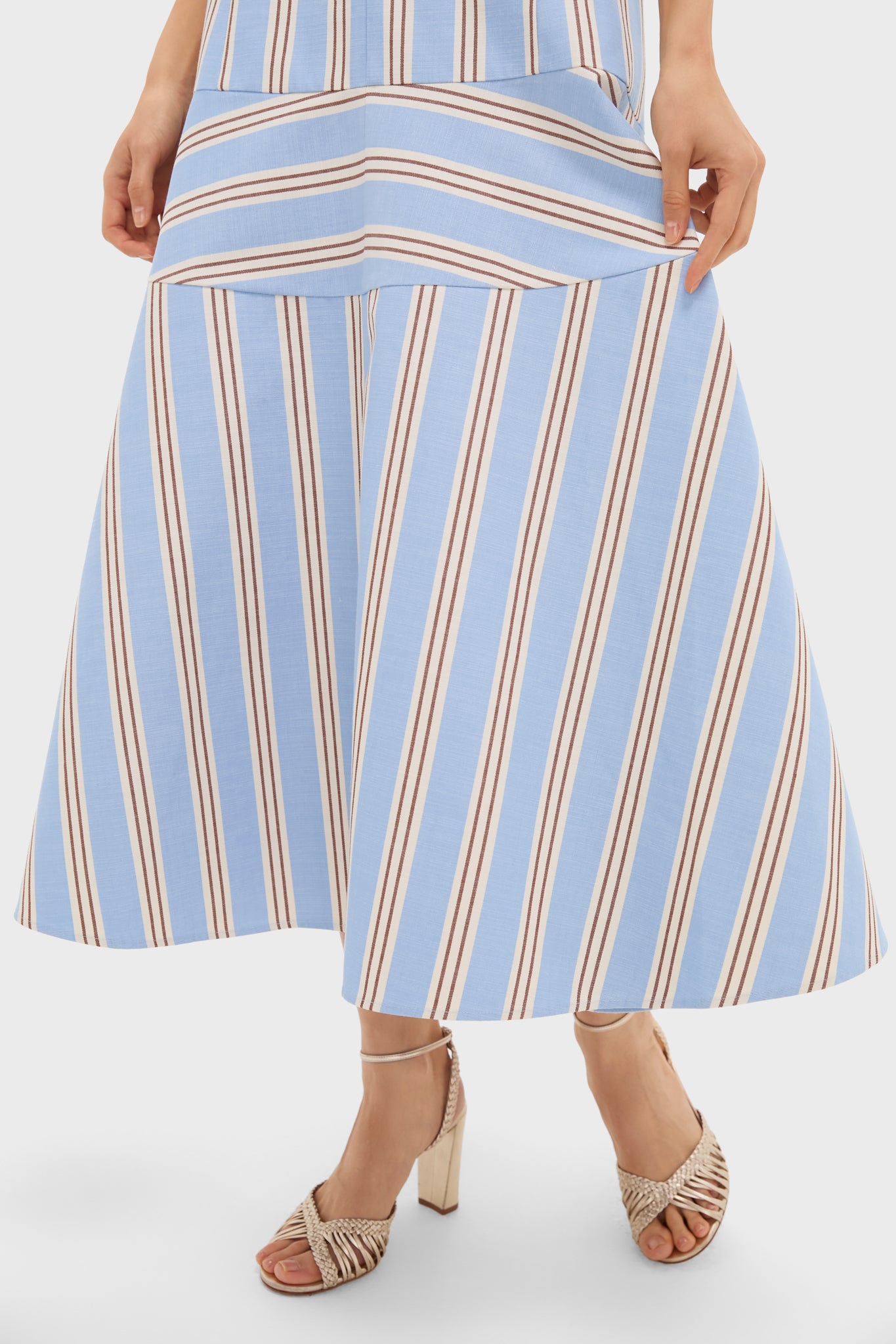 Havana Stripe Talette Dress-Beilave