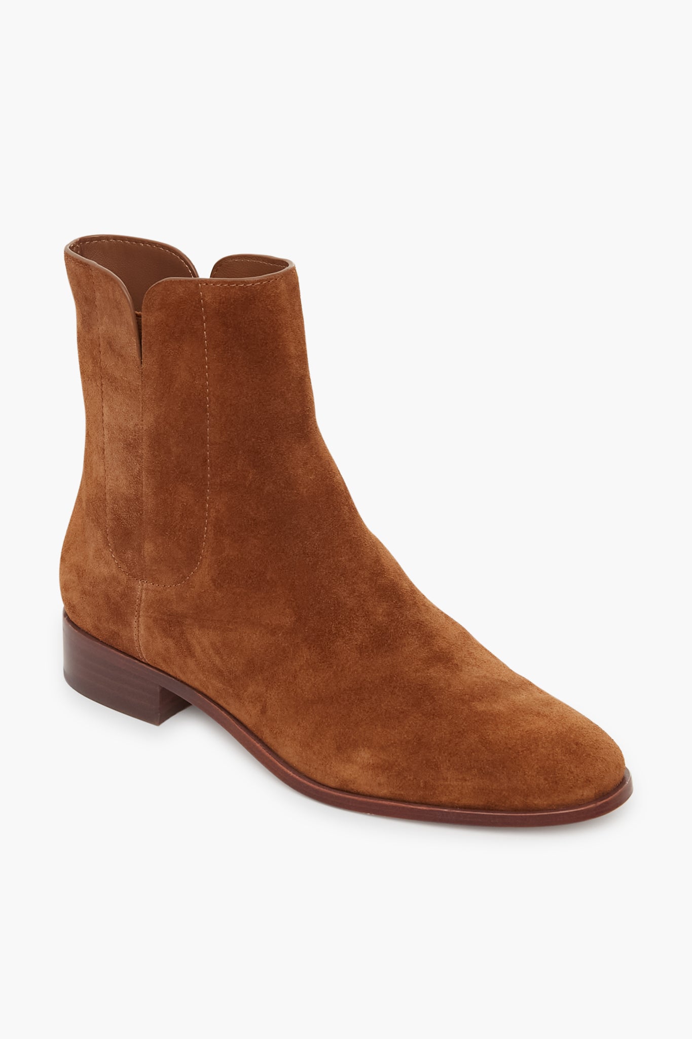 Cacao Suede Ronnie Booties-Beilave