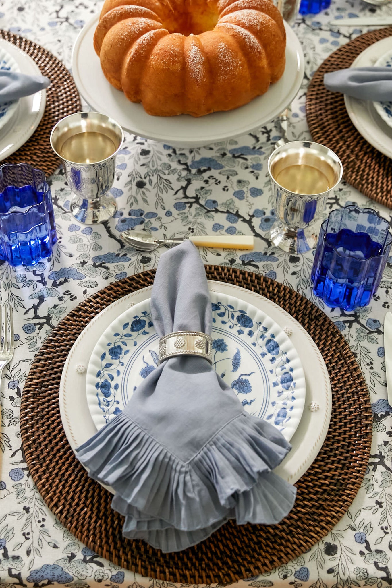 Blue Wave Glasses (Set of 2)-Beilave