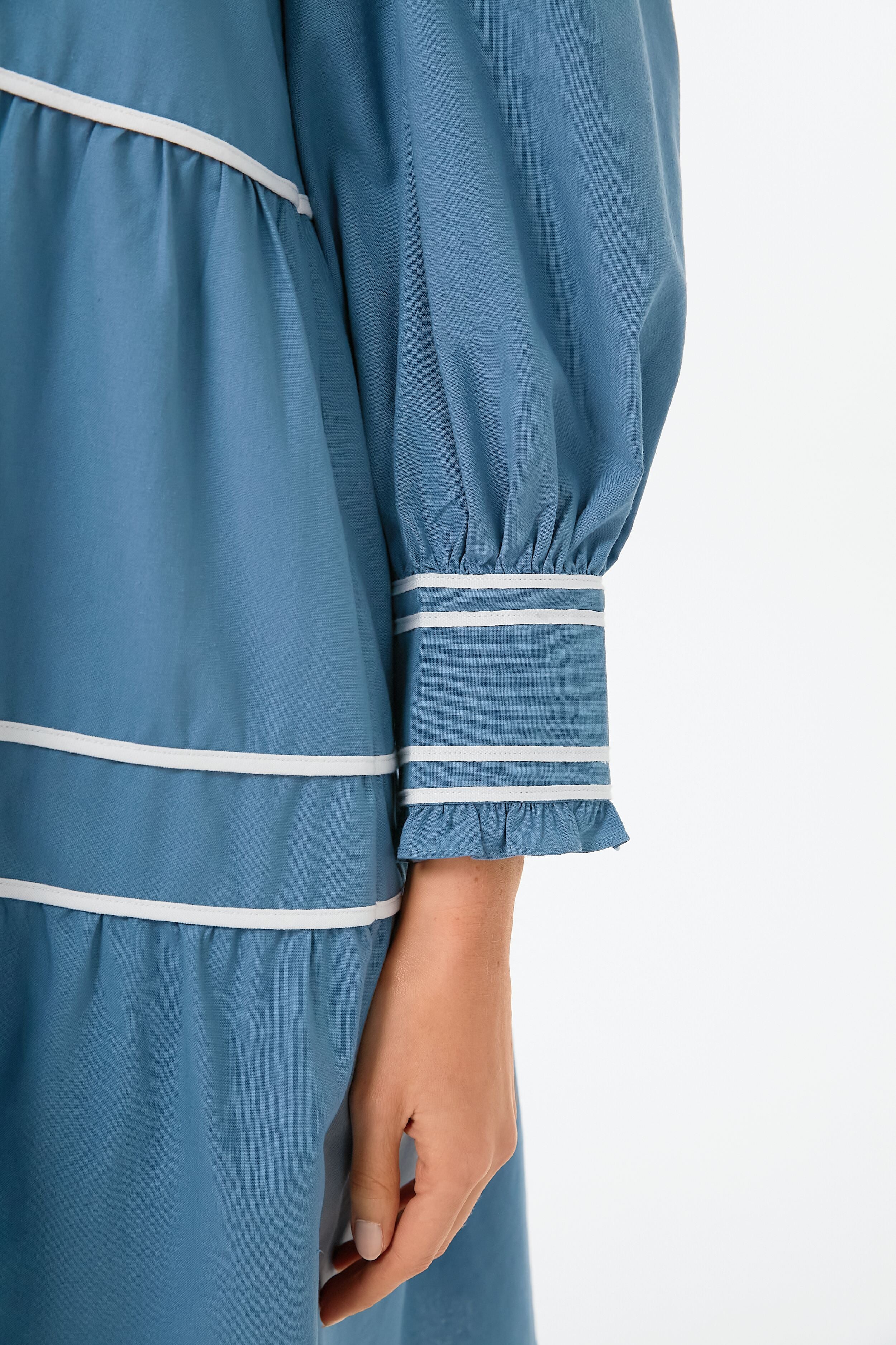 Blue Tiered Abby Dress-Beilave