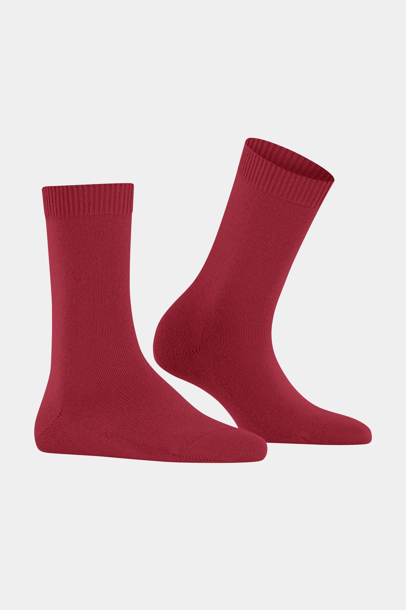 Scarlet Cosy Wool Socks-Beilave