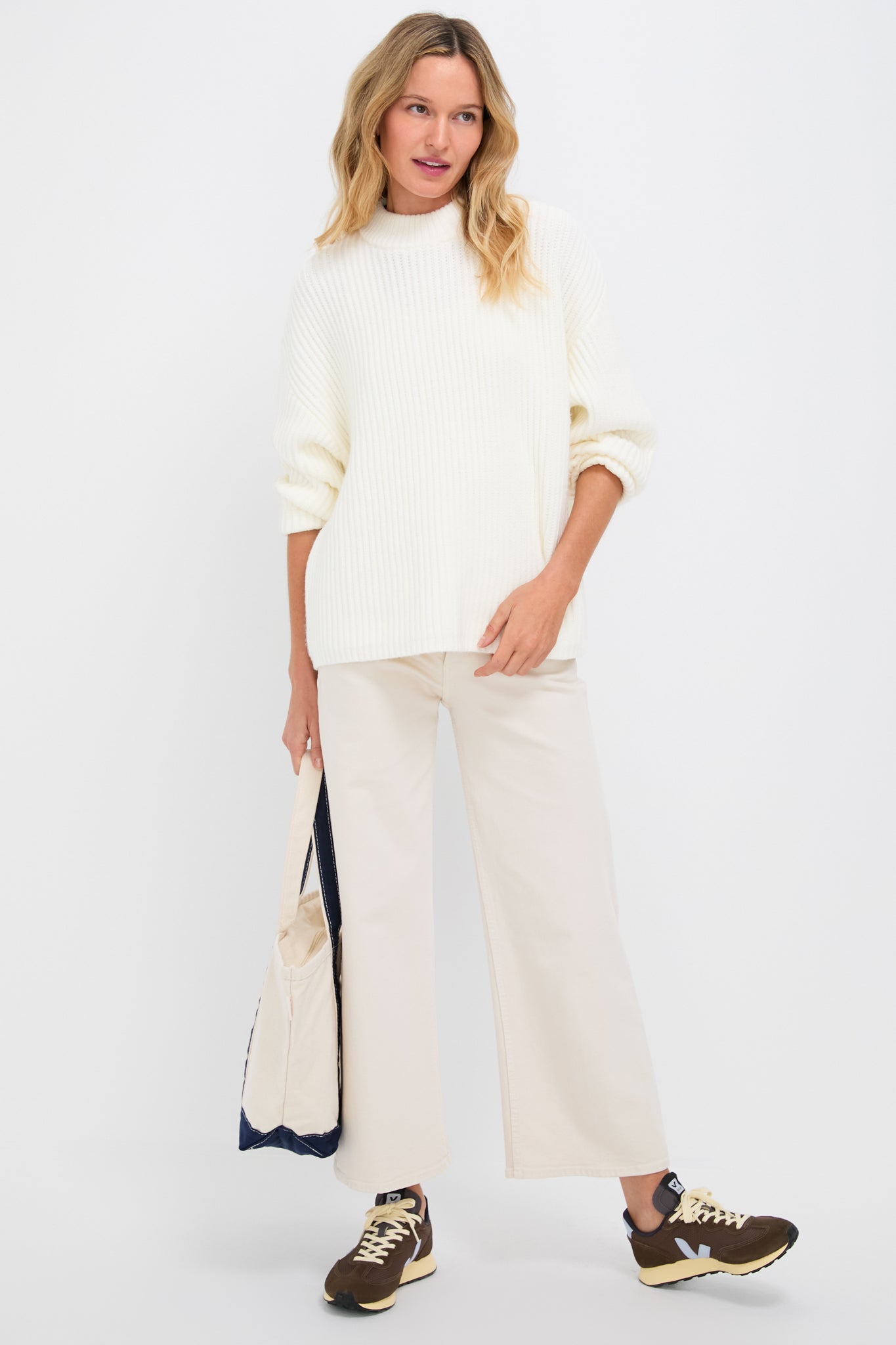 Winter White Crewneck Jack Sweater-Beilave