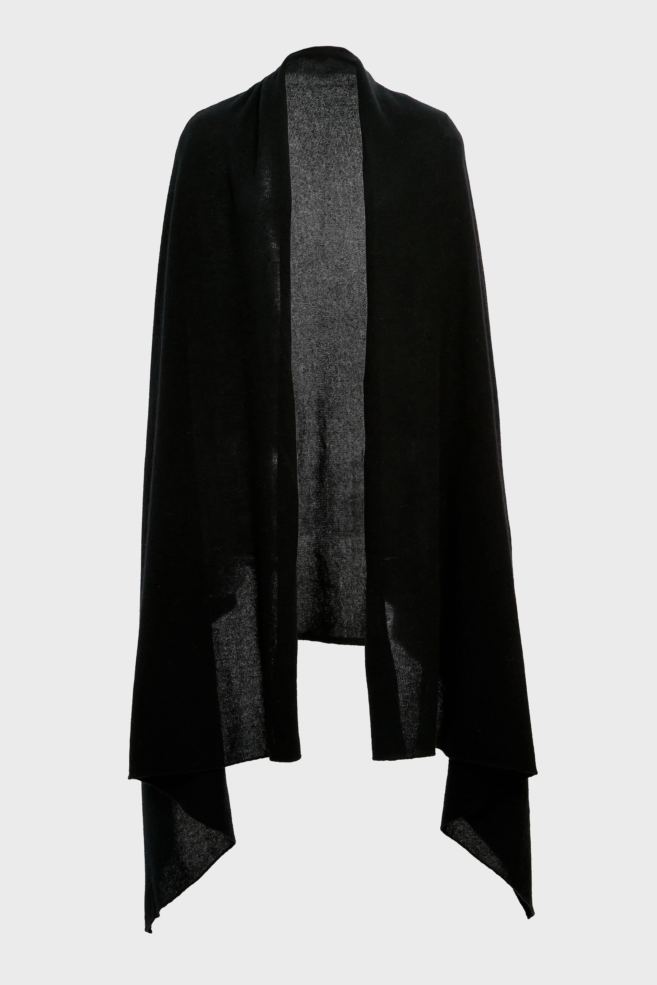 Noir Cashmere Blanket Scarf-Beilave