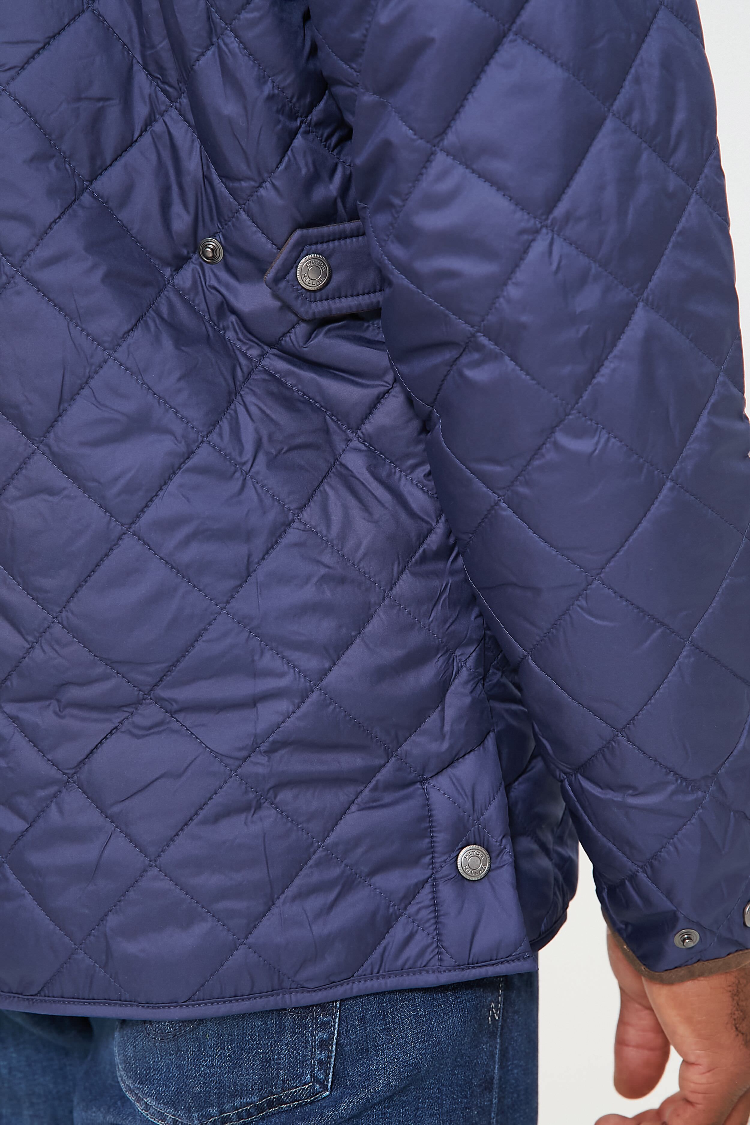 Navy Suffolk Quilted Travel Coat-Beilave