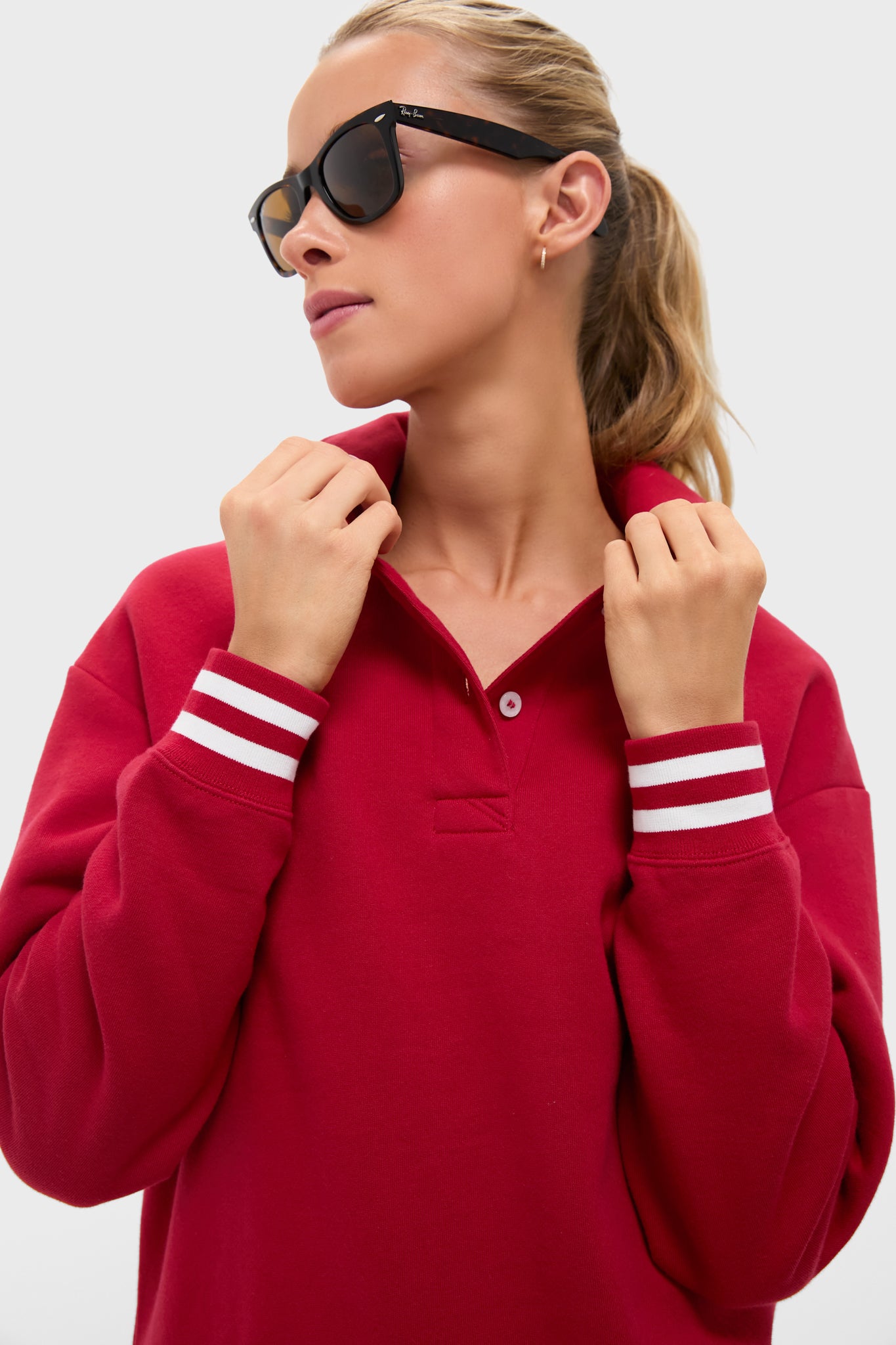 Red 100% Cotton Perry Pullover-Beilave