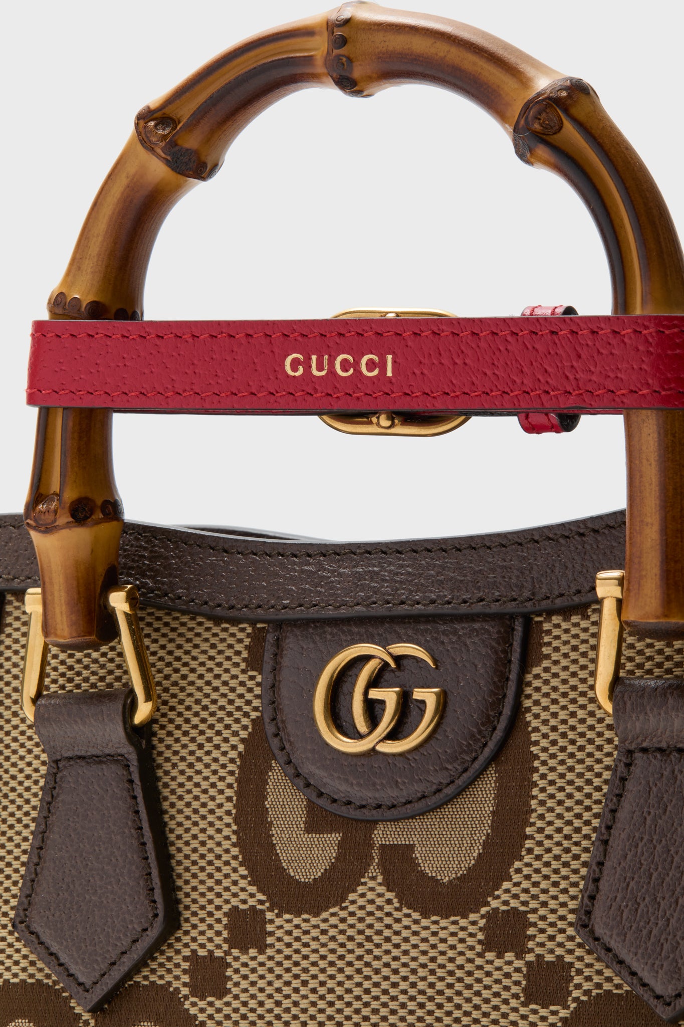 Gucci Beige Brown Canvas Shoulder Bag-Beilave