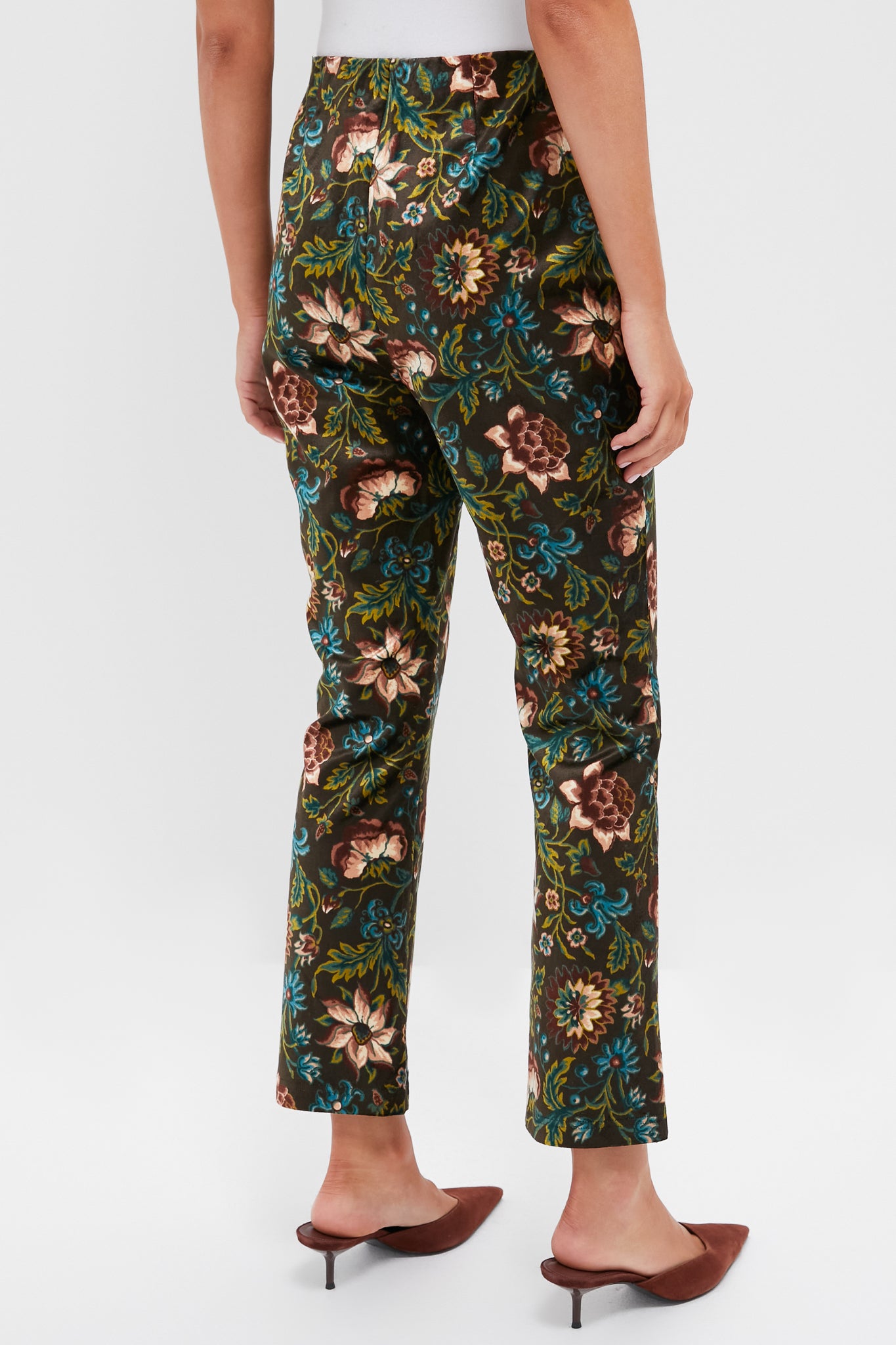 Hazel Moonflower Velvet Ashford Pants-Beilave