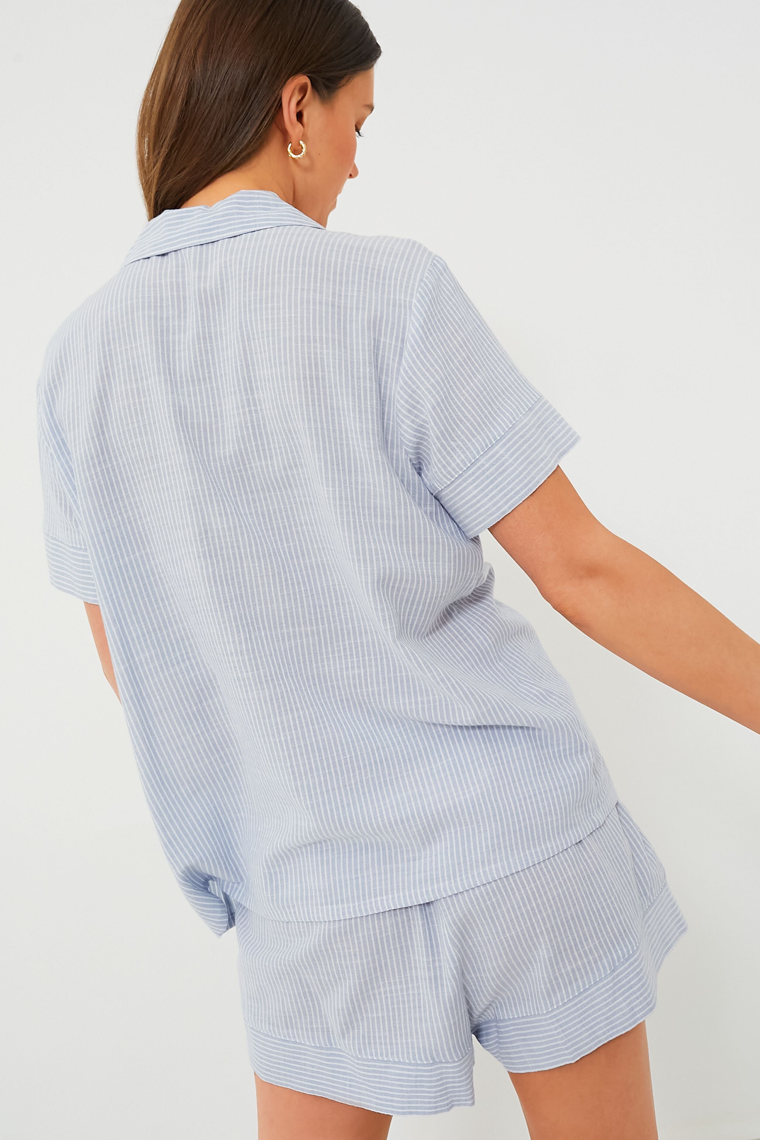 Wedgewood Striped Nautico Shortie PJ Set-Beilave