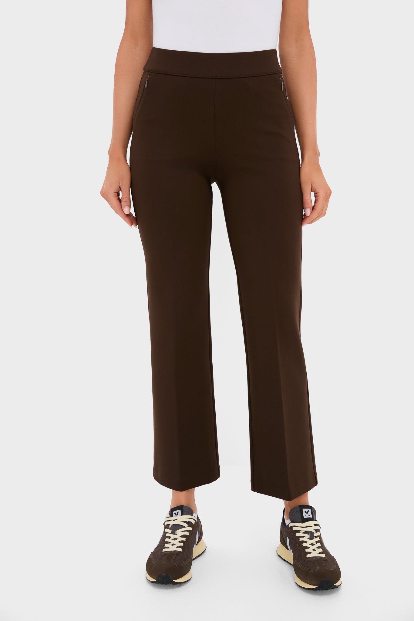 Chocolate Brown 28 Inch Compression September Pant-Beilave