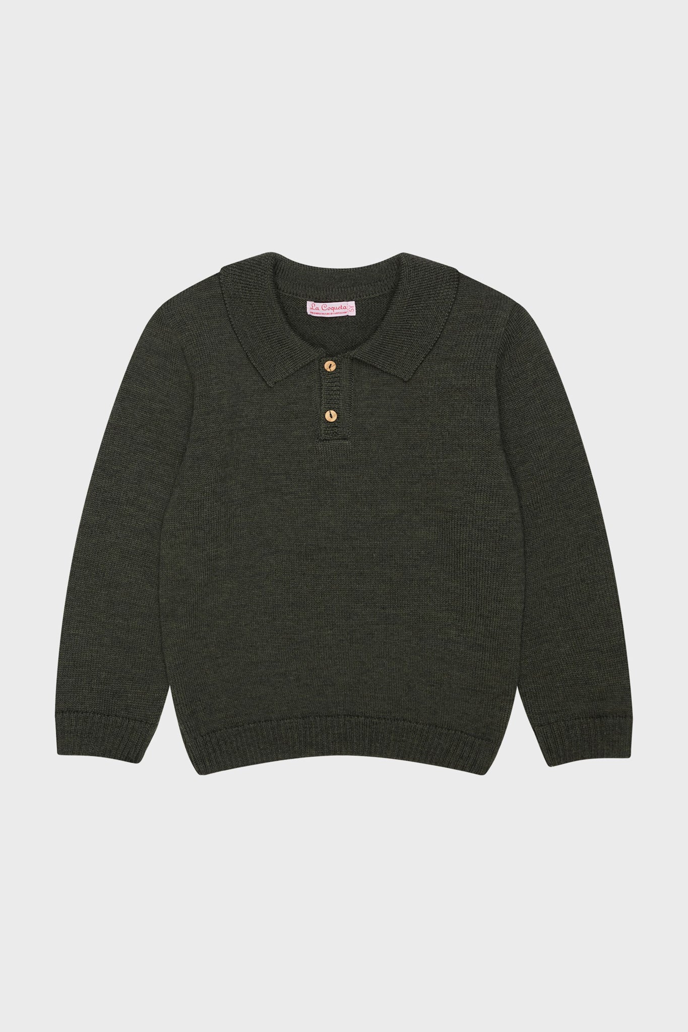 Green Brio Merino Wool Jumper-Beilave
