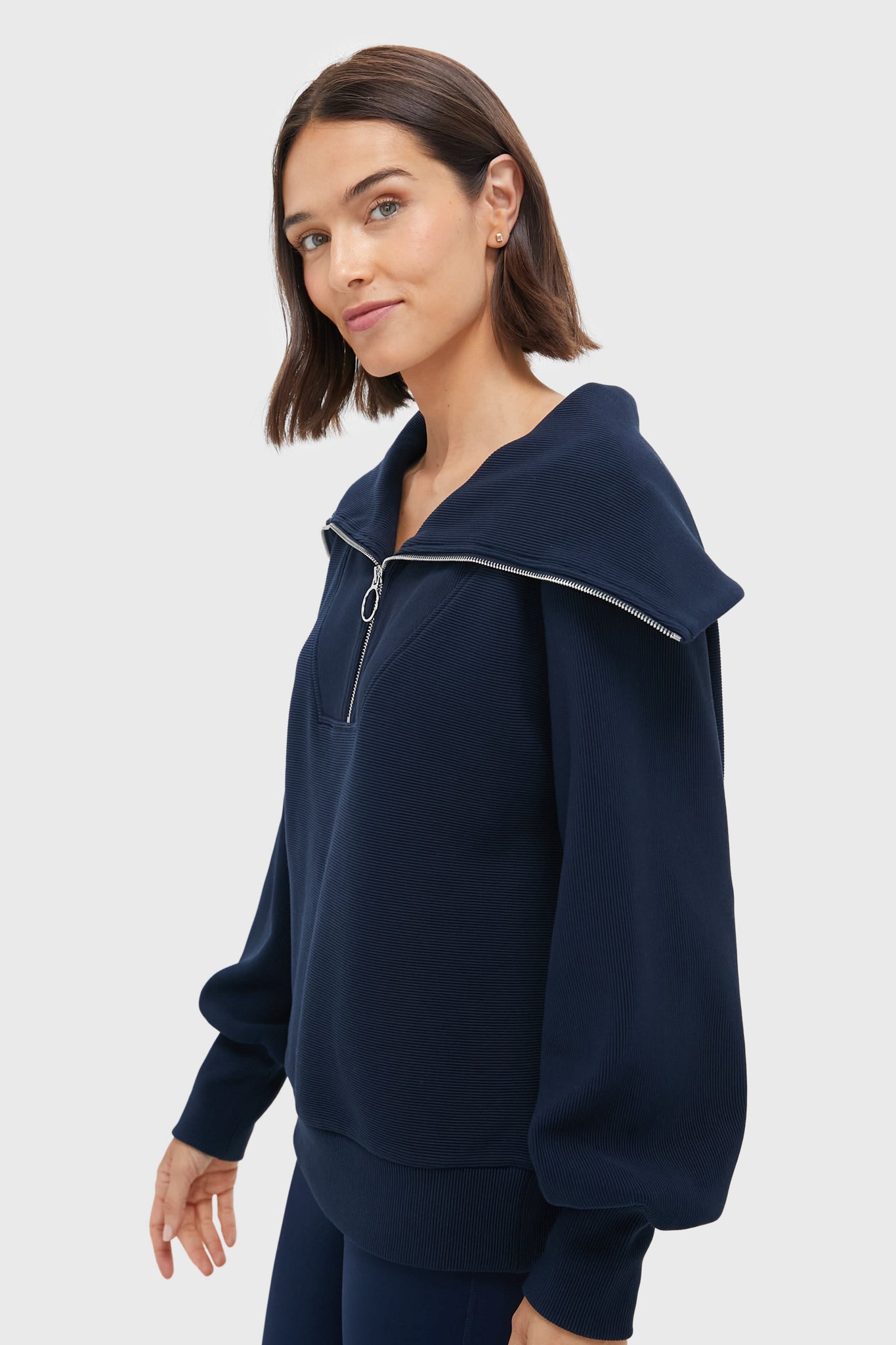 Dark Sapphire Vine Half Zip-Beilave
