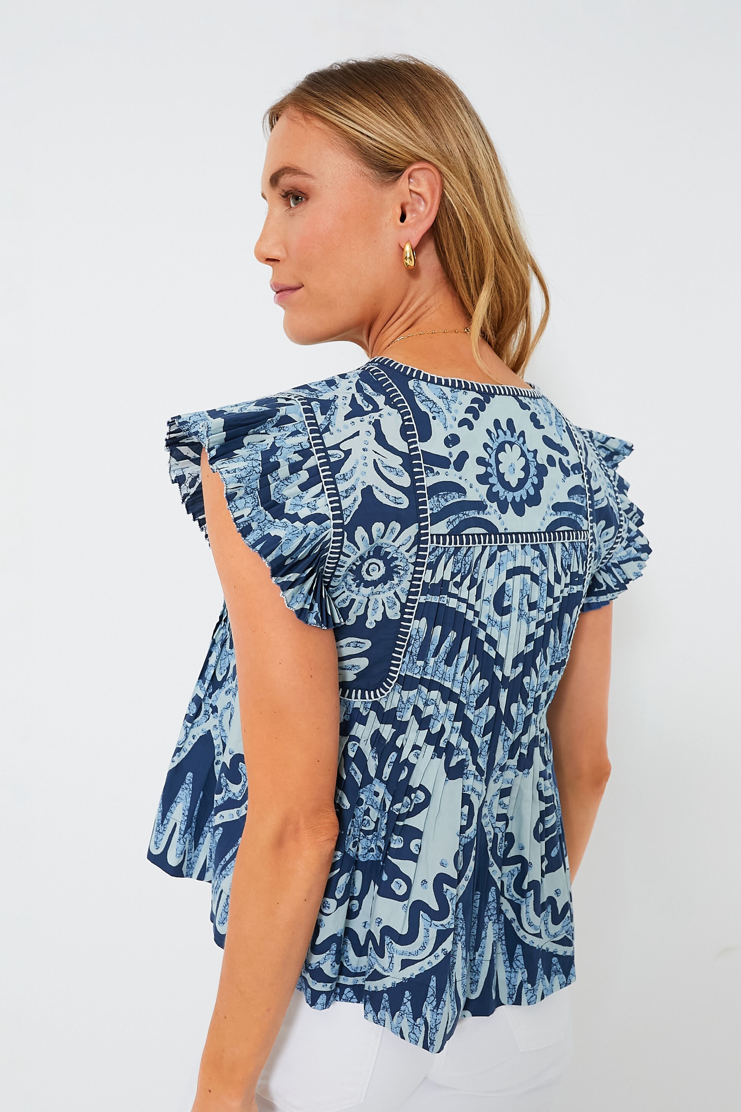 Exclusive Charlough Flutter Sleeve Tank-Beilave