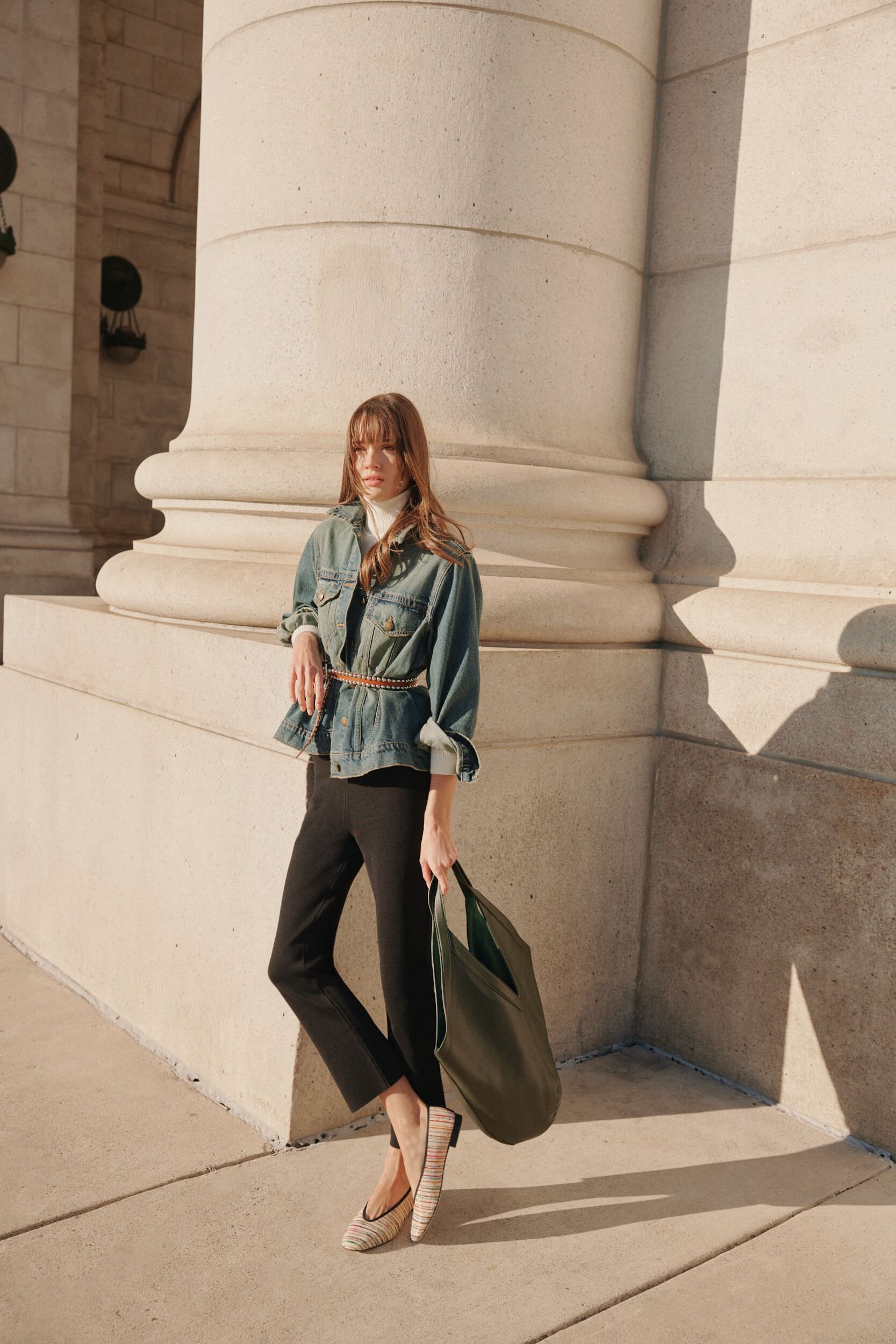 Winter White Andover Ribbed Turtleneck-Beilave