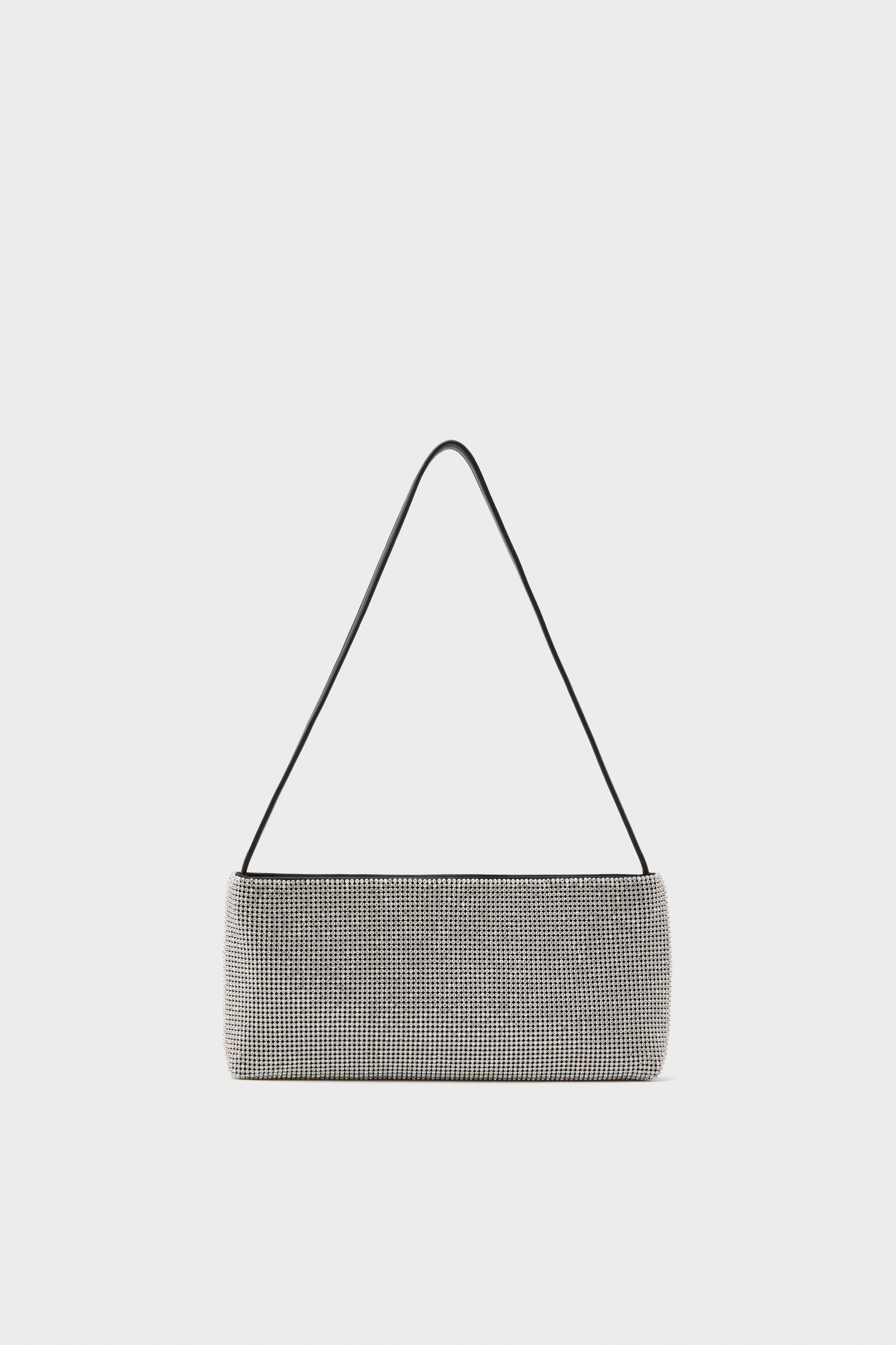 Silver Diamante Sophia Shoulder Bag-Beilave