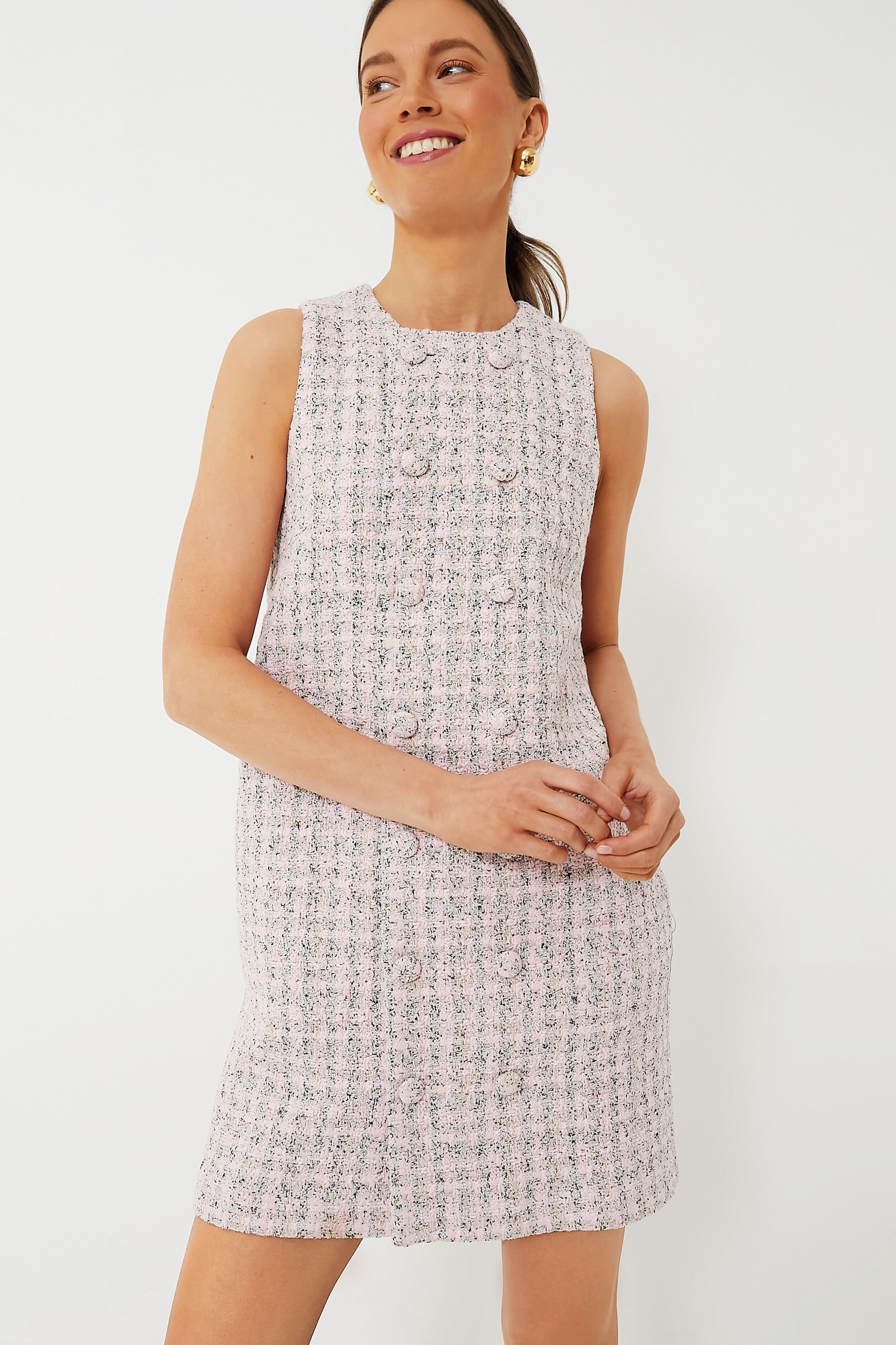 Peony Tweed Bianca Dress-Beilave