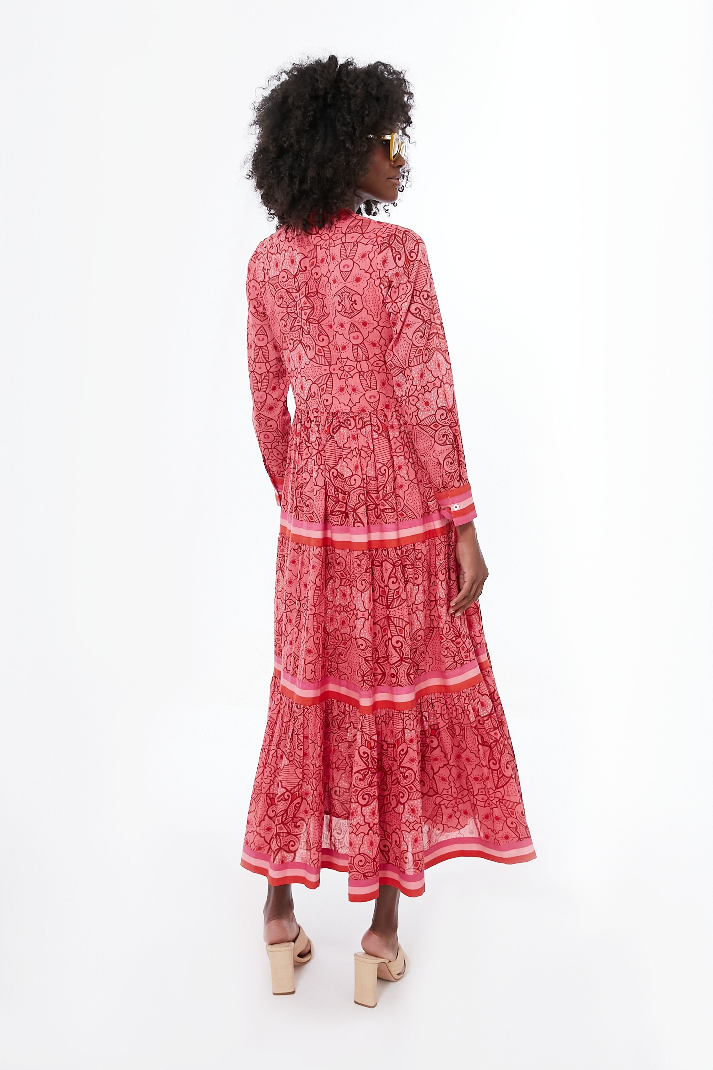 Exclusive Pink Floral Diwali Dress-Beilave