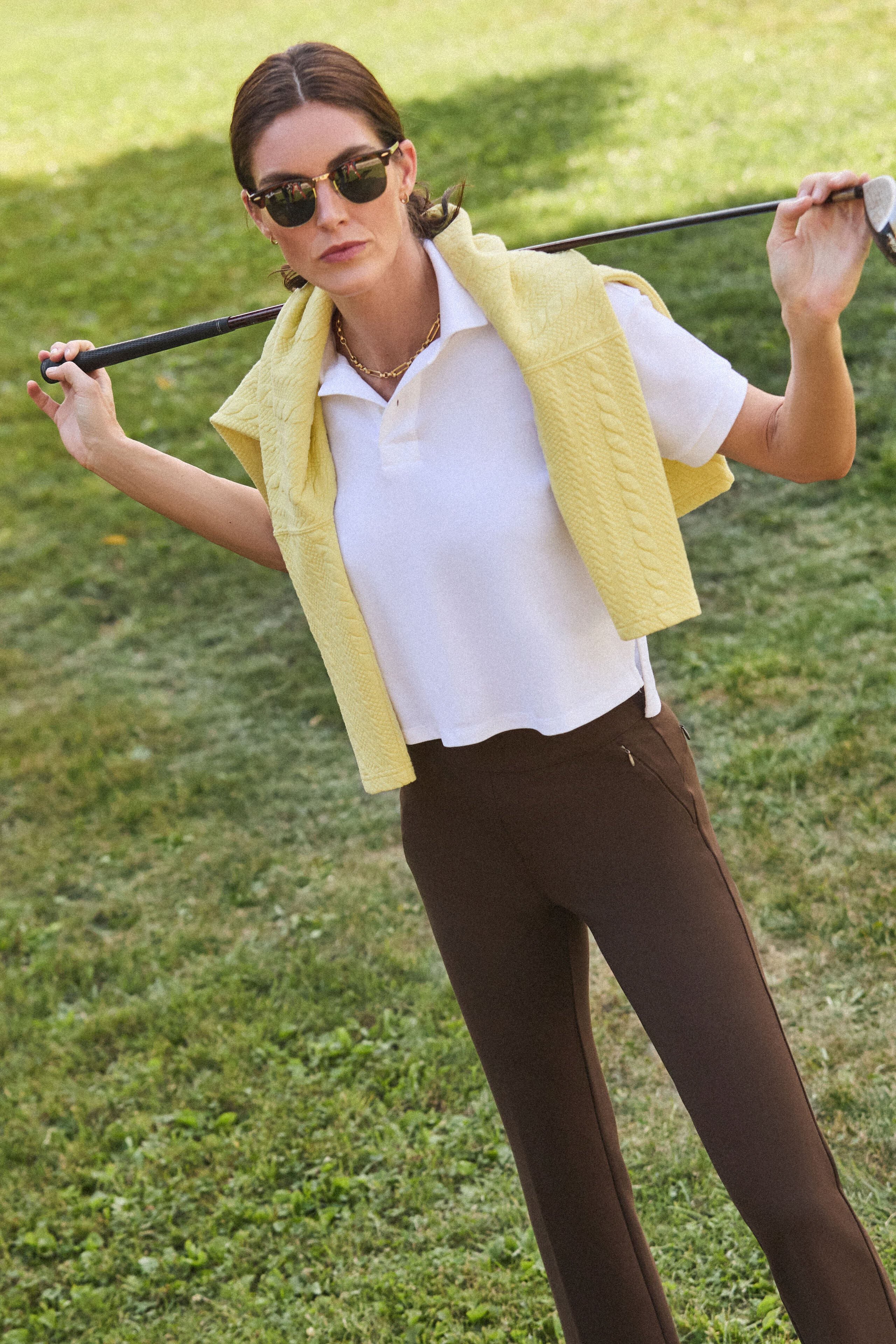 White Pique Holmes Boyfriend Polo-Beilave