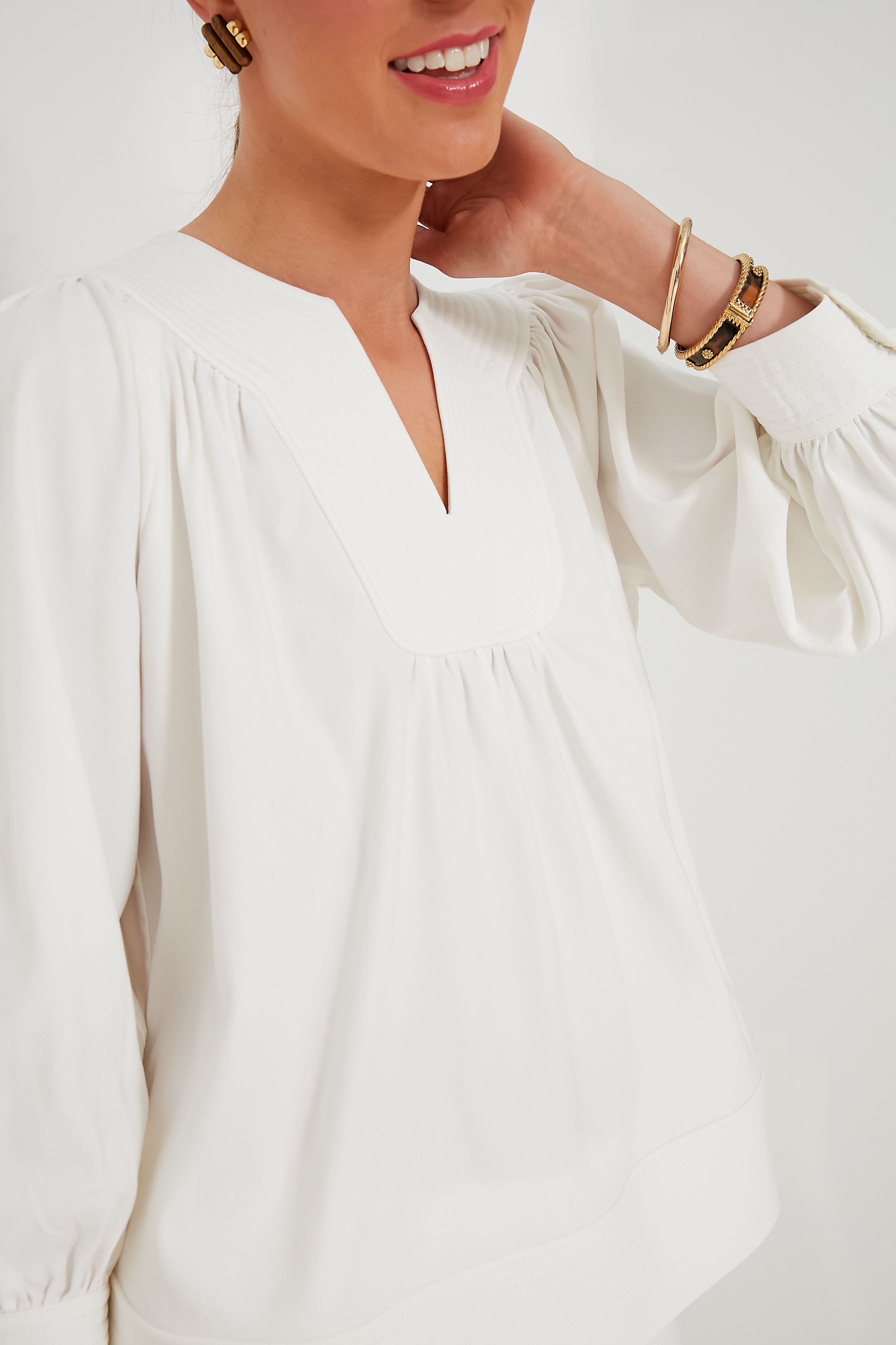 White Koa Blouse-Beilave