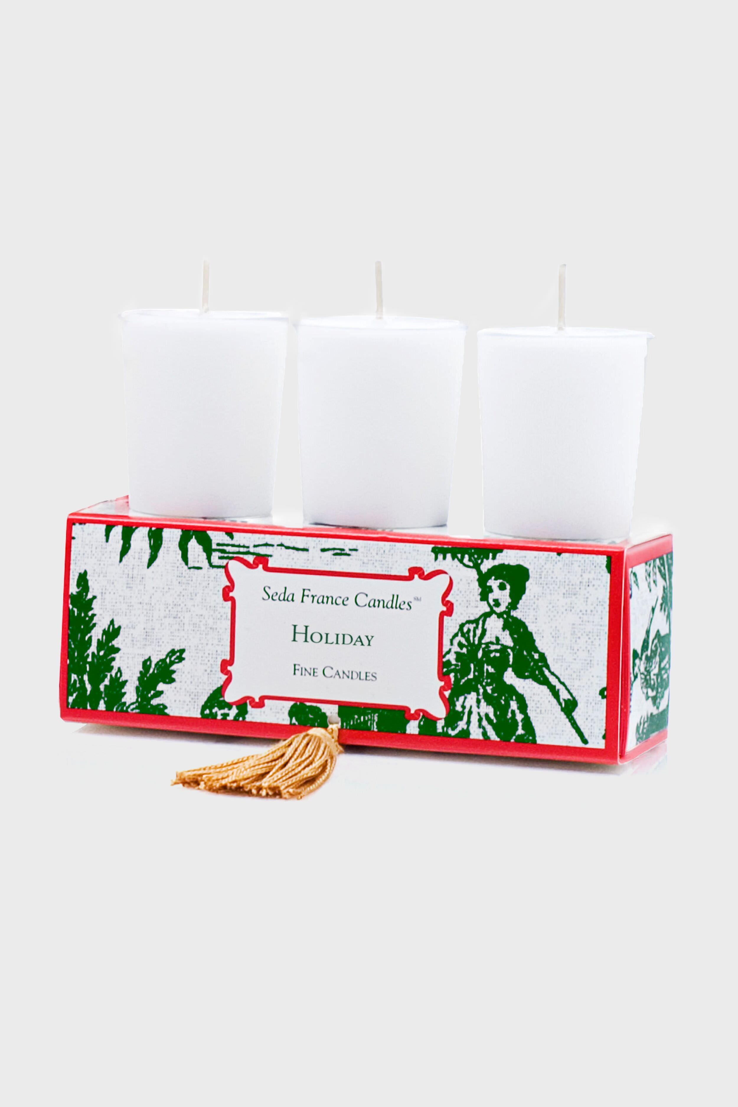 Holiday Classic Toile Votive Set-Beilave