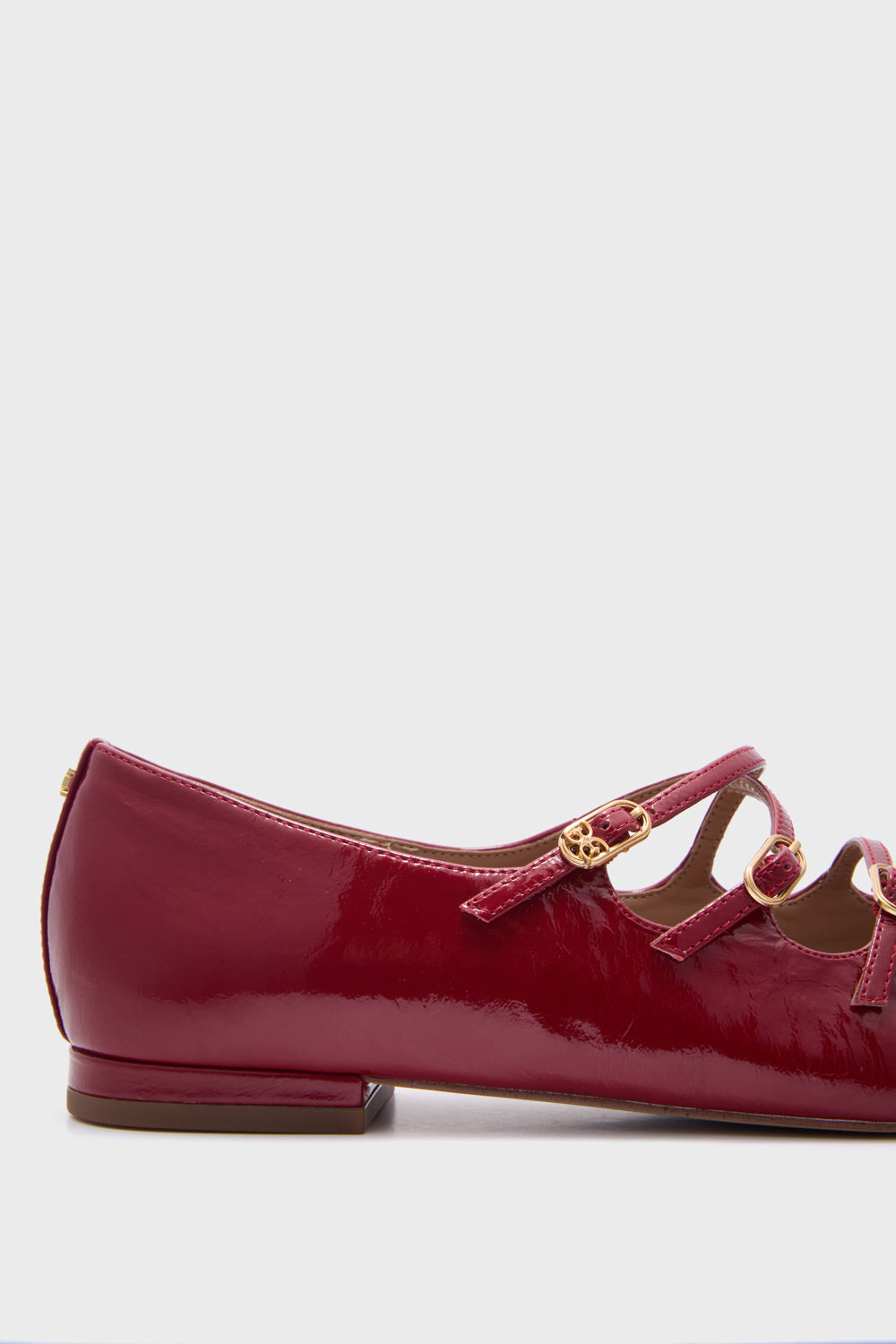 Deep Scarlet Cass Flats-Beilave