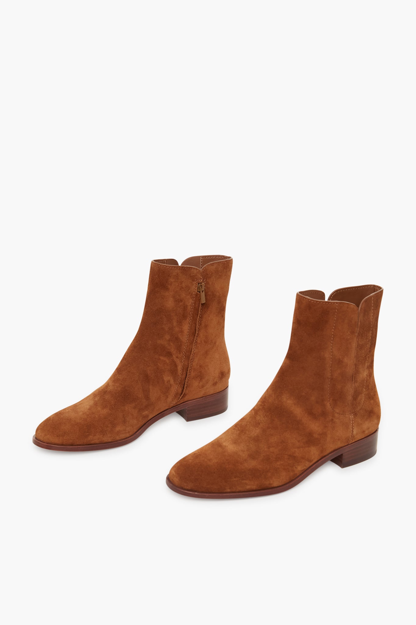 Cacao Suede Ronnie Booties-Beilave