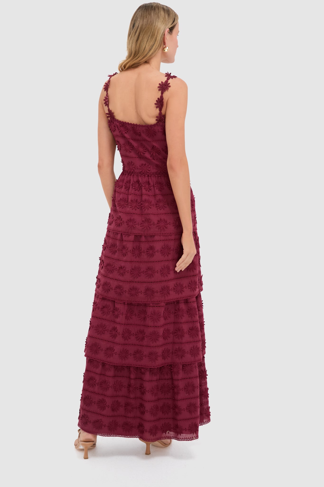 Wine Krystie Maxi Dress-Beilave