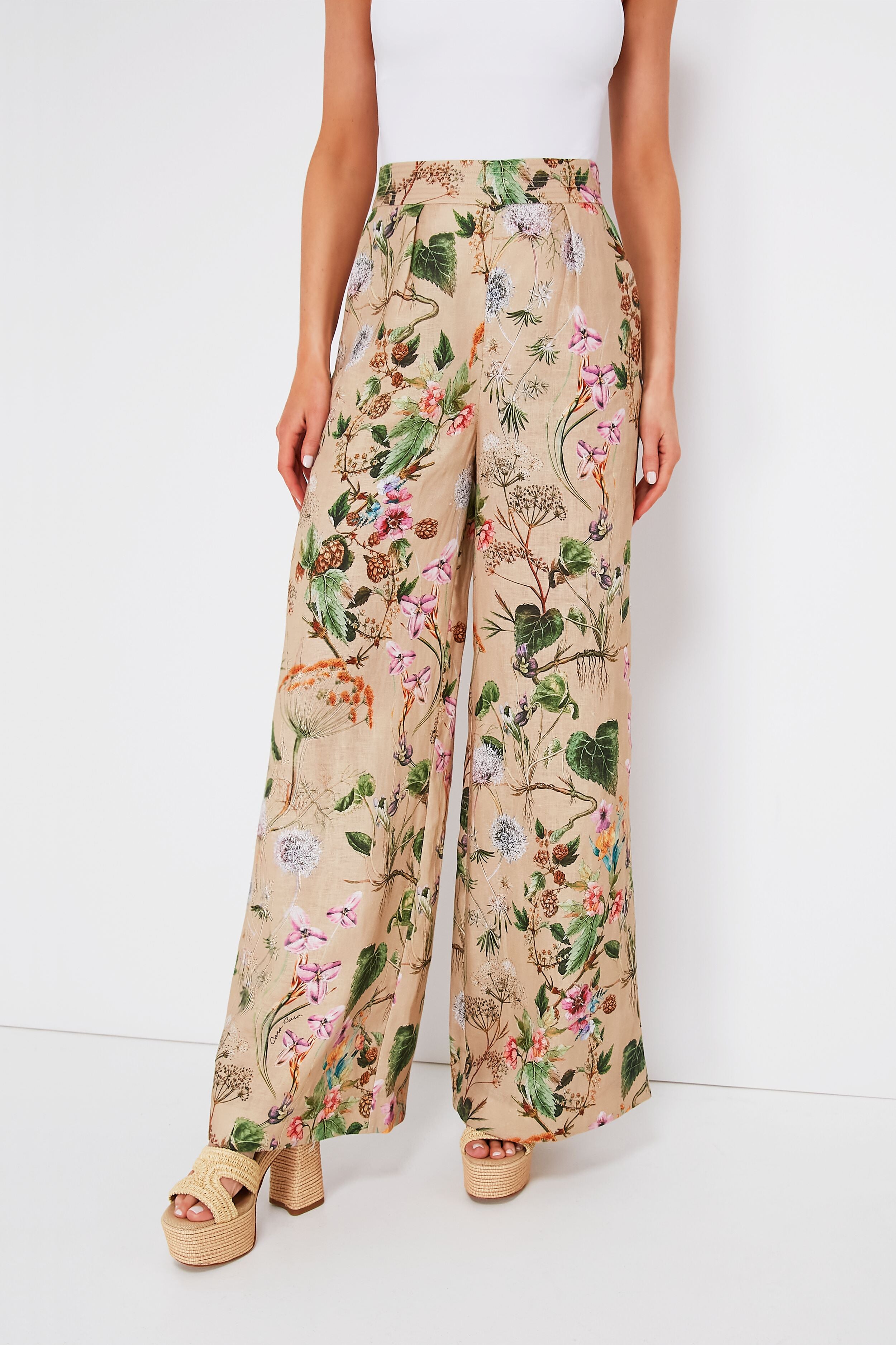 Whimsical Khaki Josephine Pant-Beilave