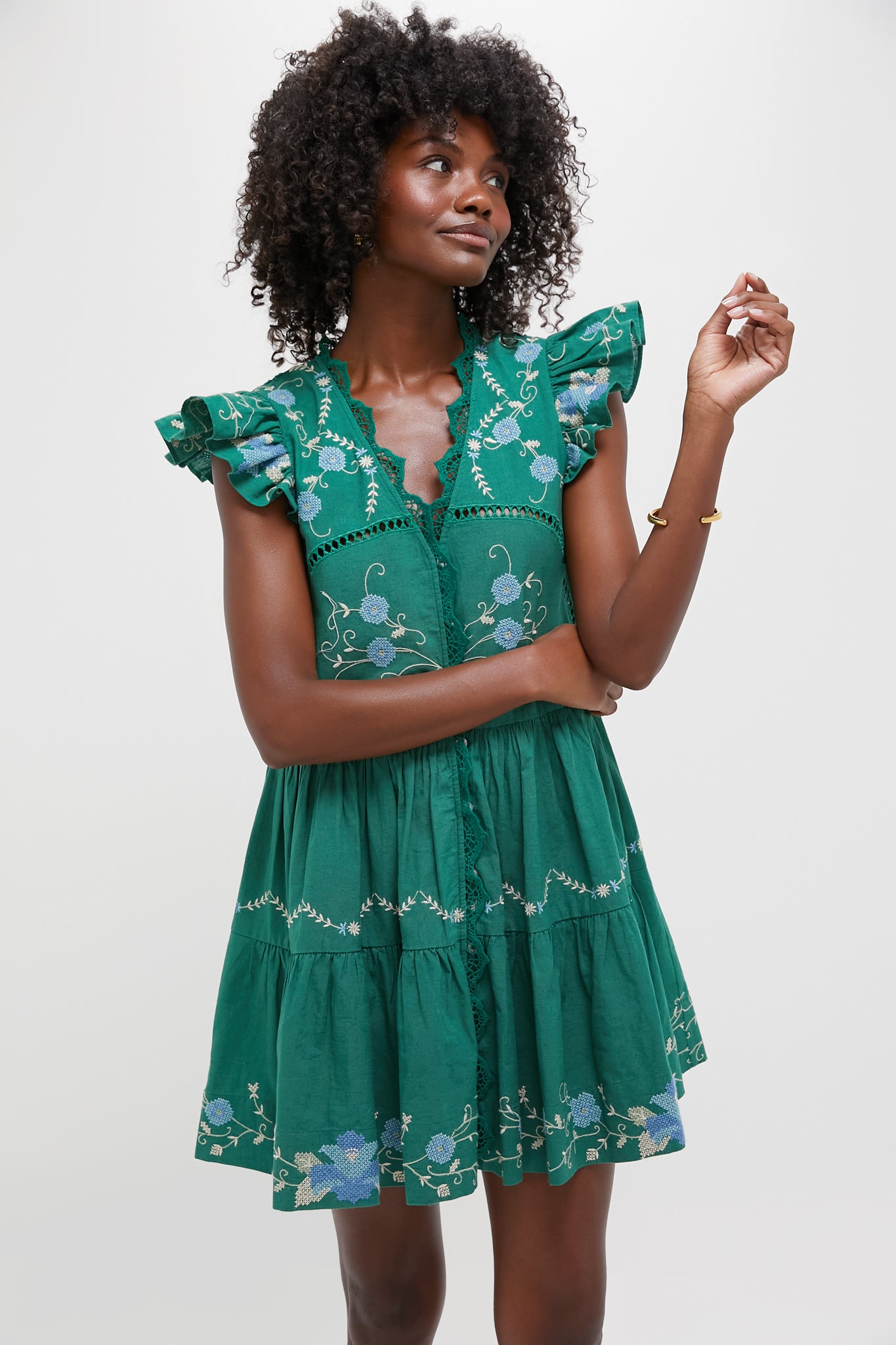 Exclusive Green Vesna Tunic Dress-Beilave