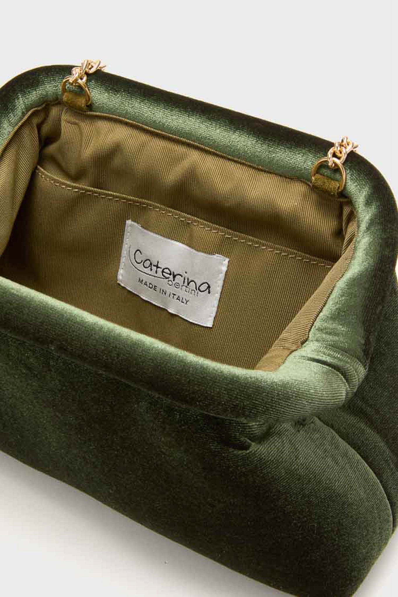 Green Velvet Clutch-Beilave