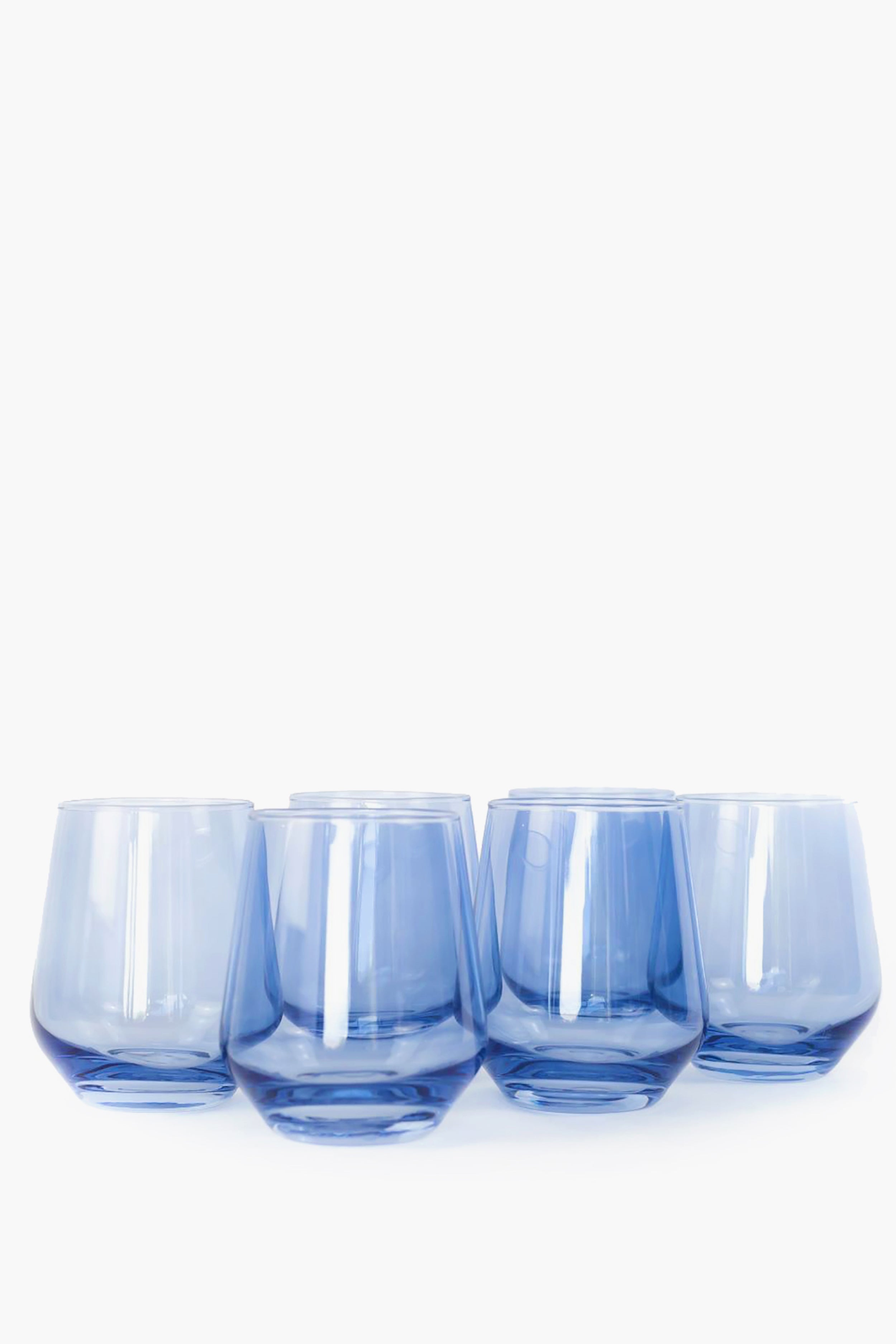 Cobalt Stemless Wine Glasses (Set of 6)-Beilave