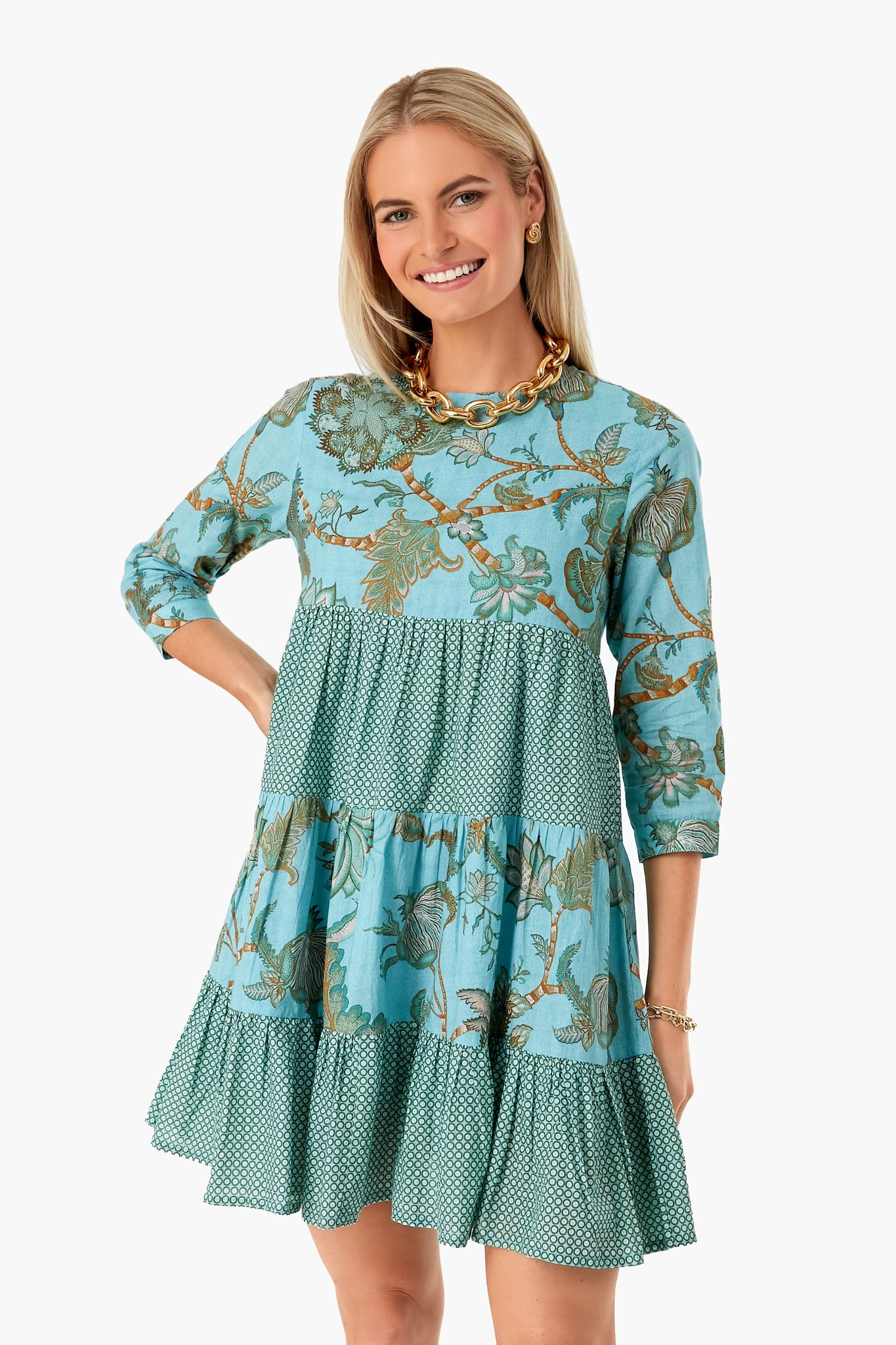 Exclusive Turquoise Camilla Rene Dress-Beilave