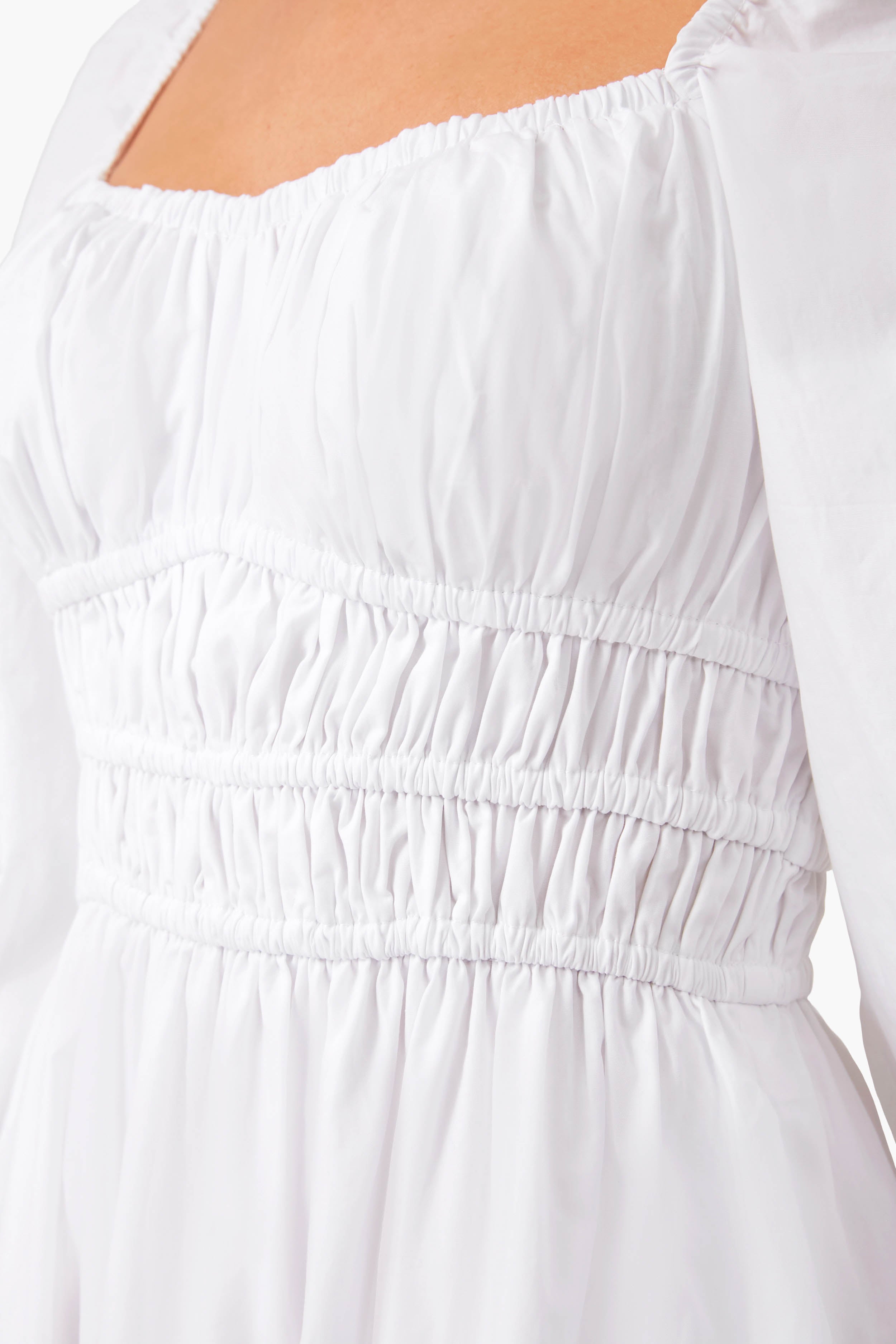 White Paloma Mini Dress-Beilave